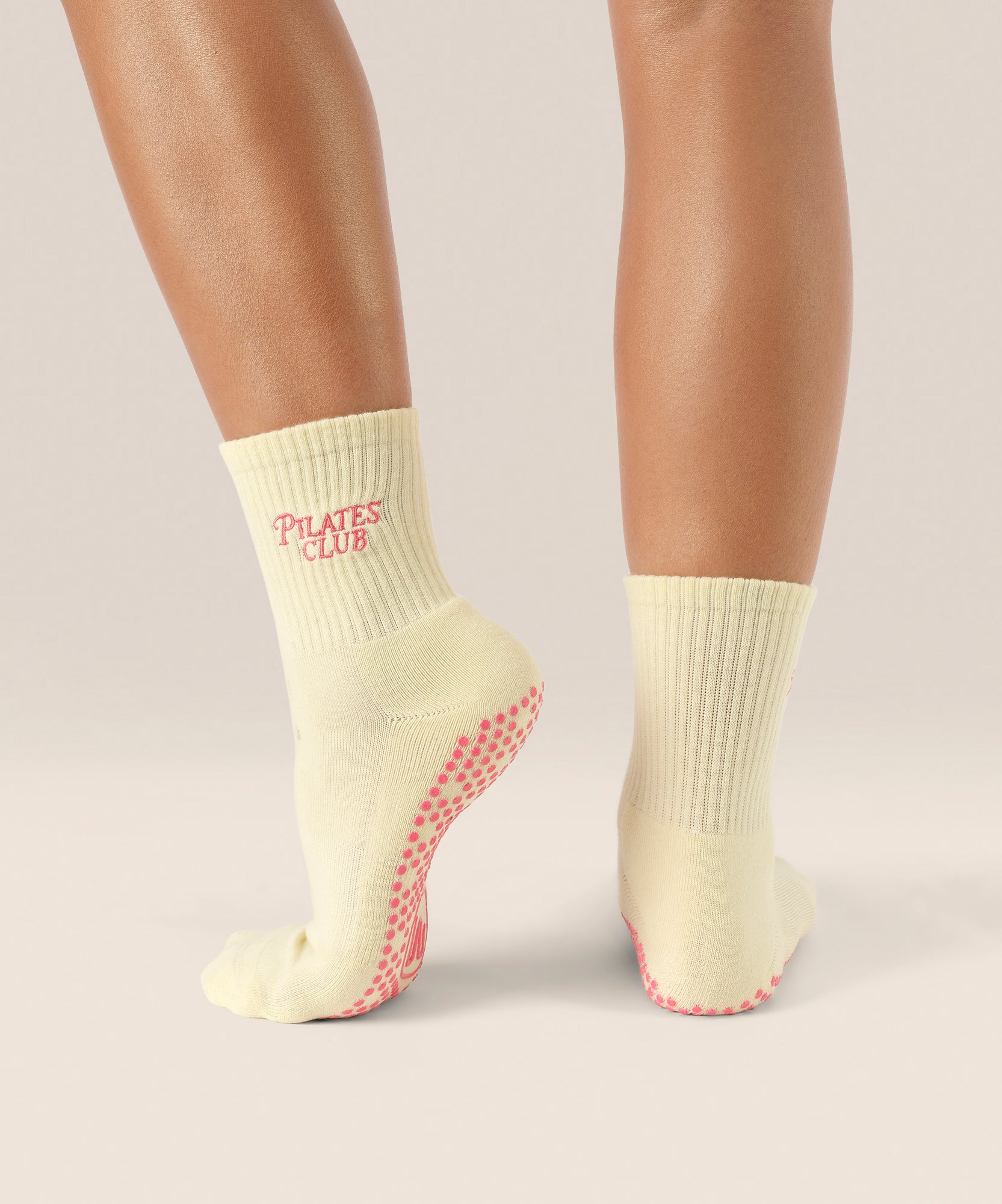 Crew Grip Socks - Pilates Club Yellow