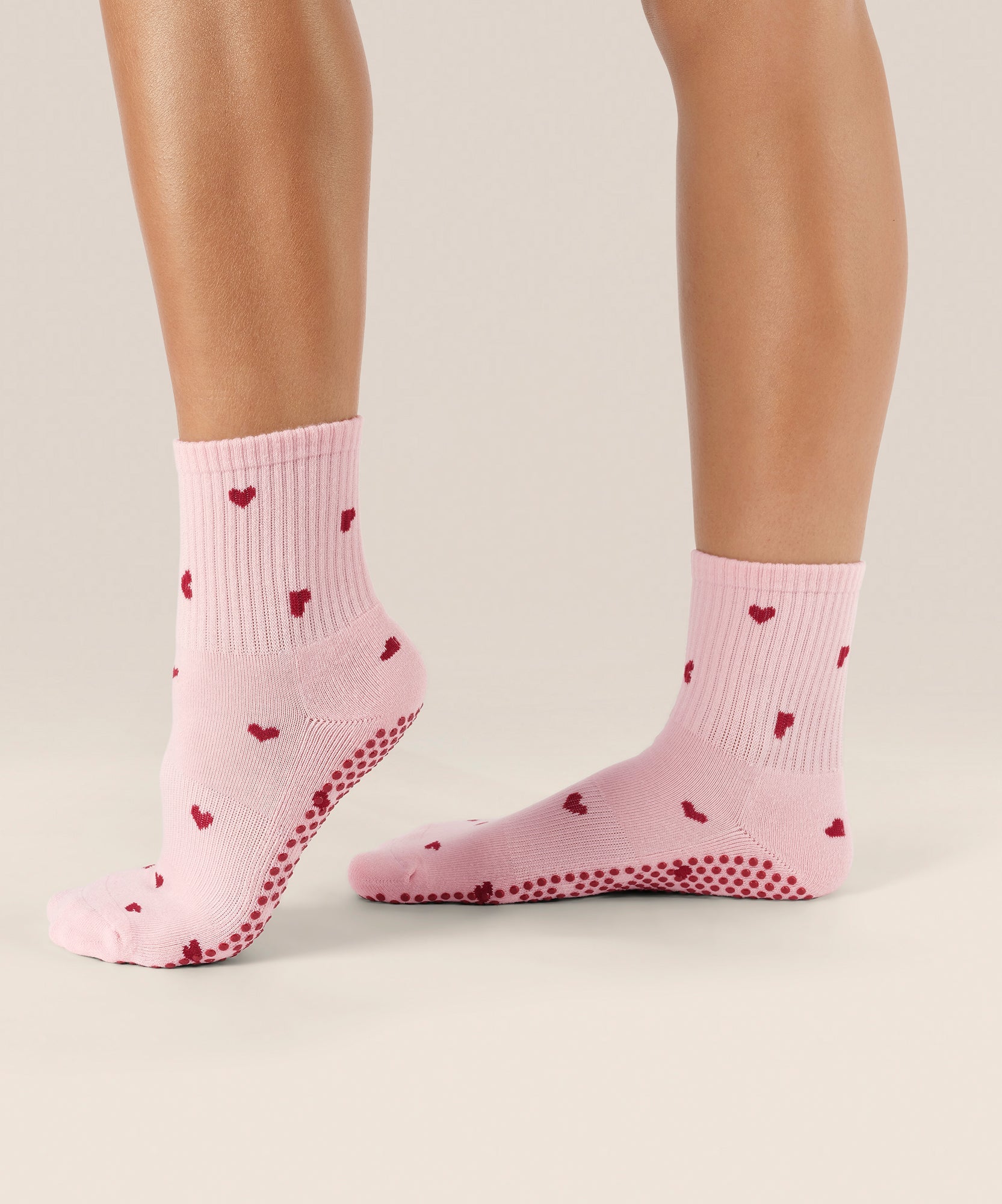 Crew Grip Socks - Love Me Pink