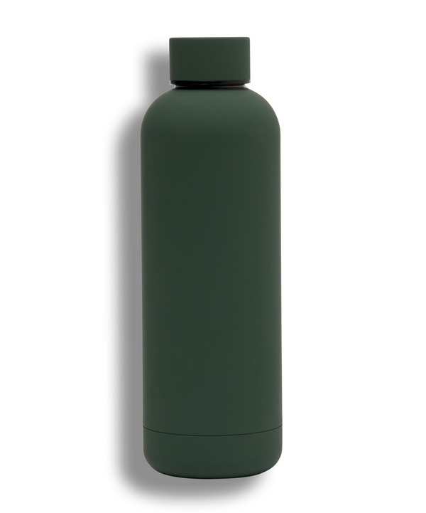  Eco-friendly 500ml drink bottle in forest green color for outdoor activities