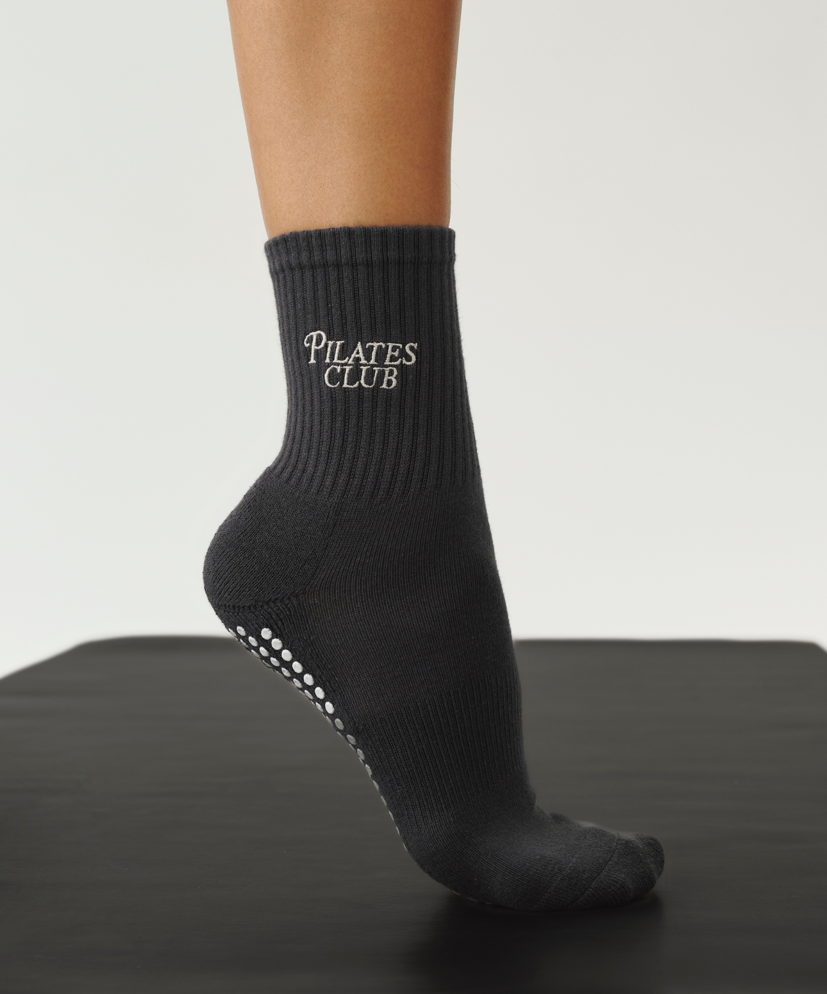 scszk Crew Grip Socks - Pilates Club Ink S