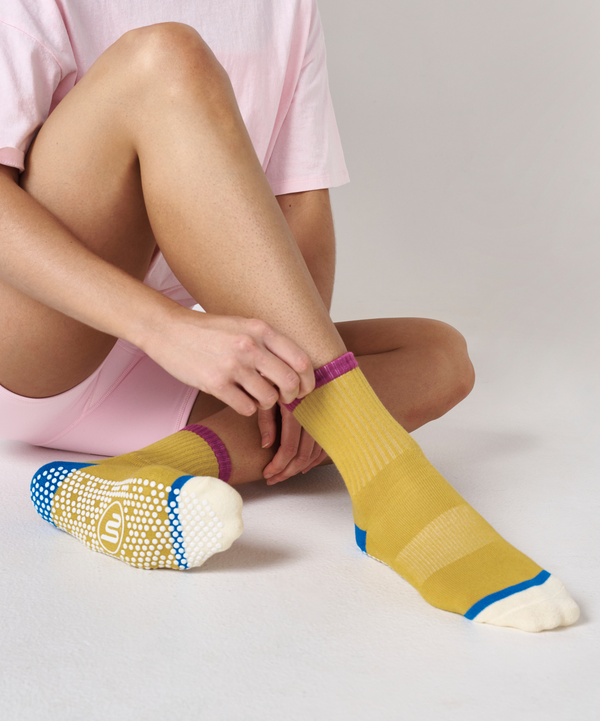 Crew Non Slip Grip Socks - Amber Artistry