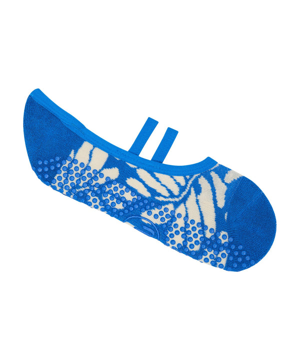 Ballet Non Slip Grip Socks - Azure Canvas
