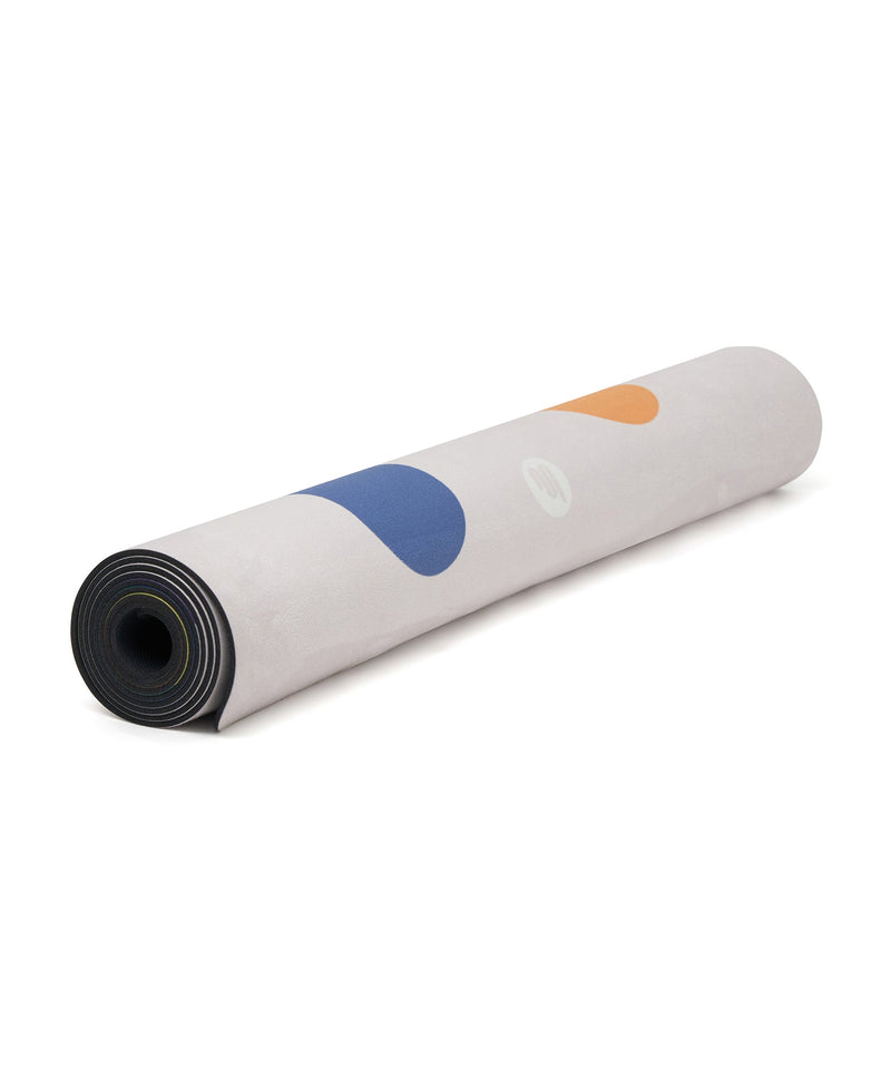 Eco-conscious Luxe Recycled Yoga Mat in a Rainbow Pride design for a stylish workout experience