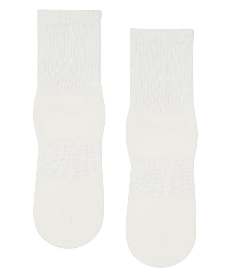 Crew Non Slip Grip Socks in Ivory, perfect for yoga and pilates