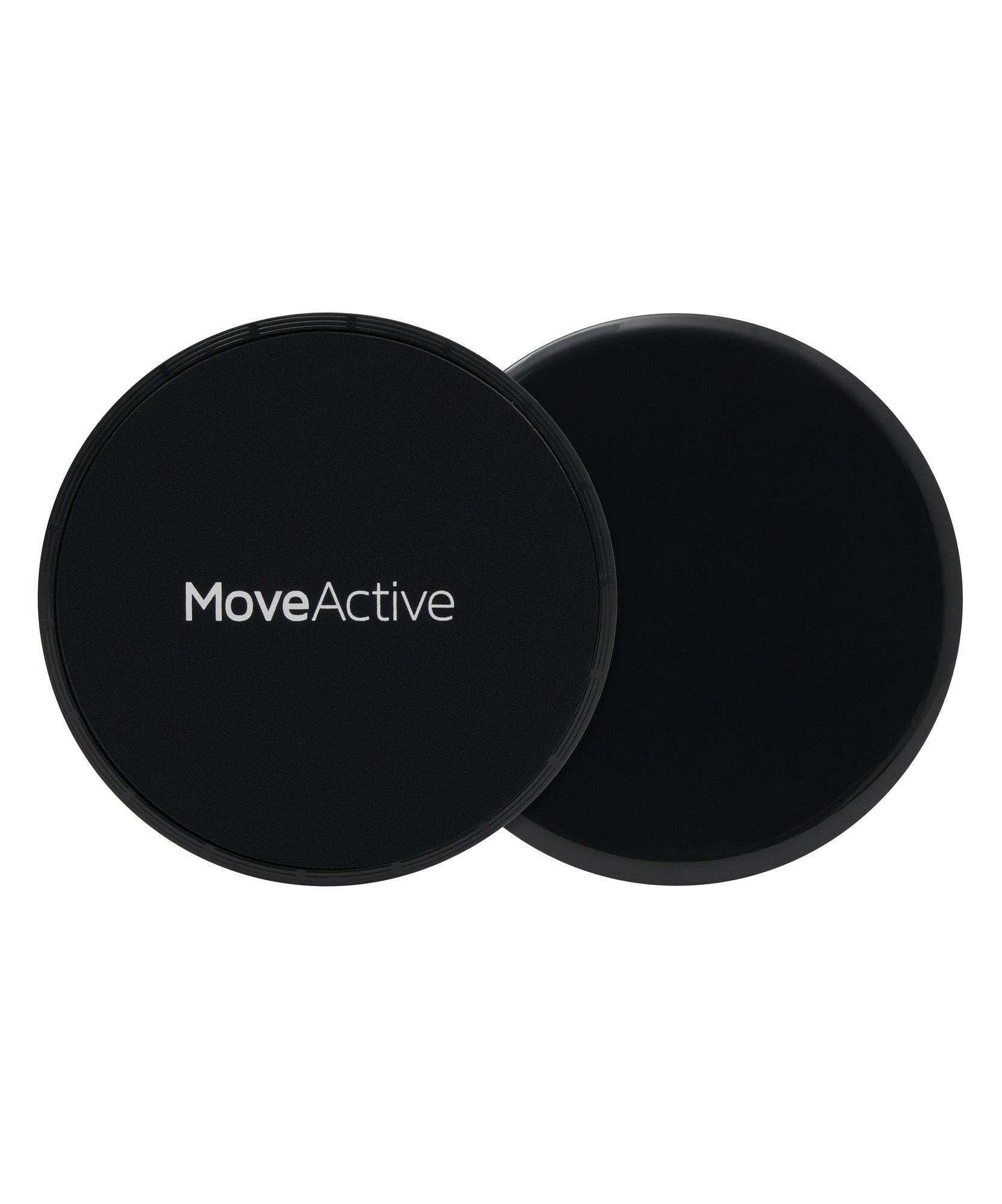 Pair of black core sliders for effective abdominal workouts and exercises