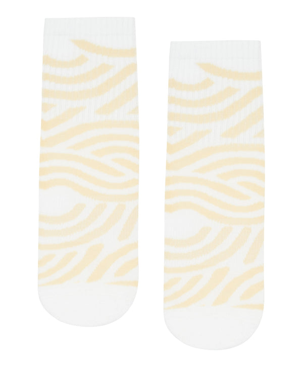 Non Slip Grip Socks in Seashell Swirl design for extra traction