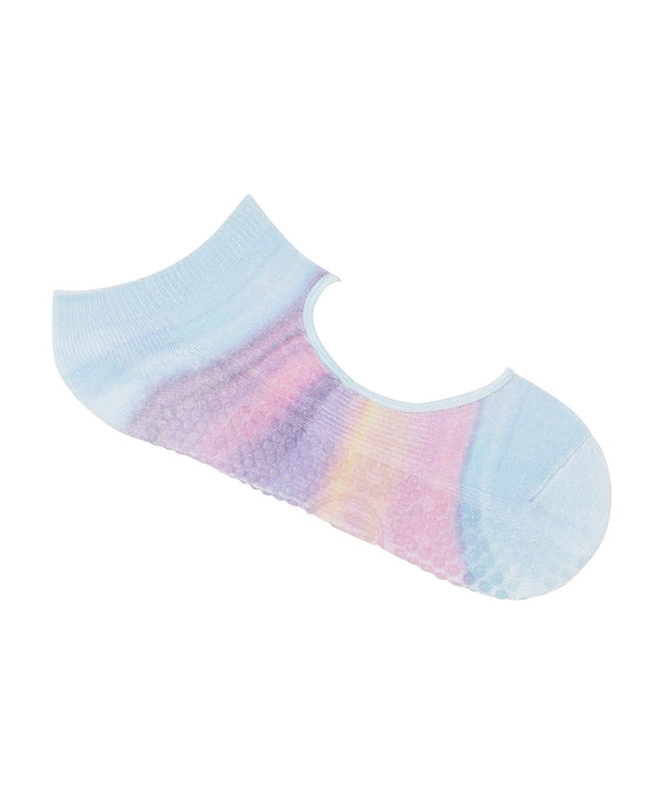 Slide On Non Slip Grip Socks with vibrant Beach Sunset design