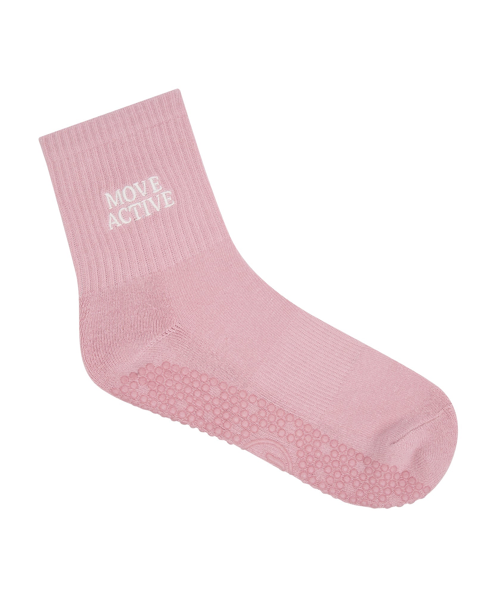 Crew Non Slip Grip Socks - Signature Mauve