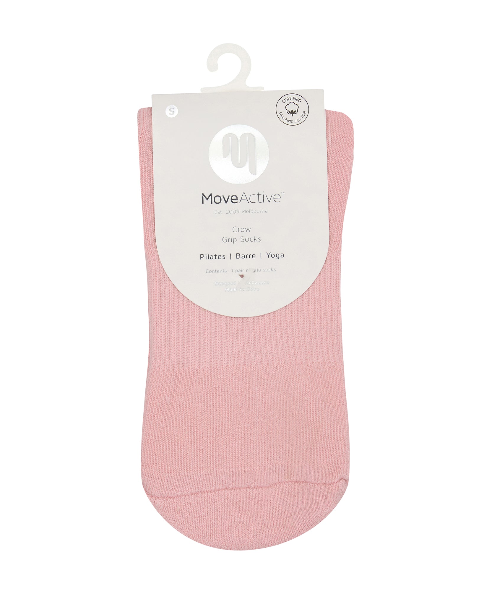 Crew Non Slip Grip Socks - Vintage Rose Berry.