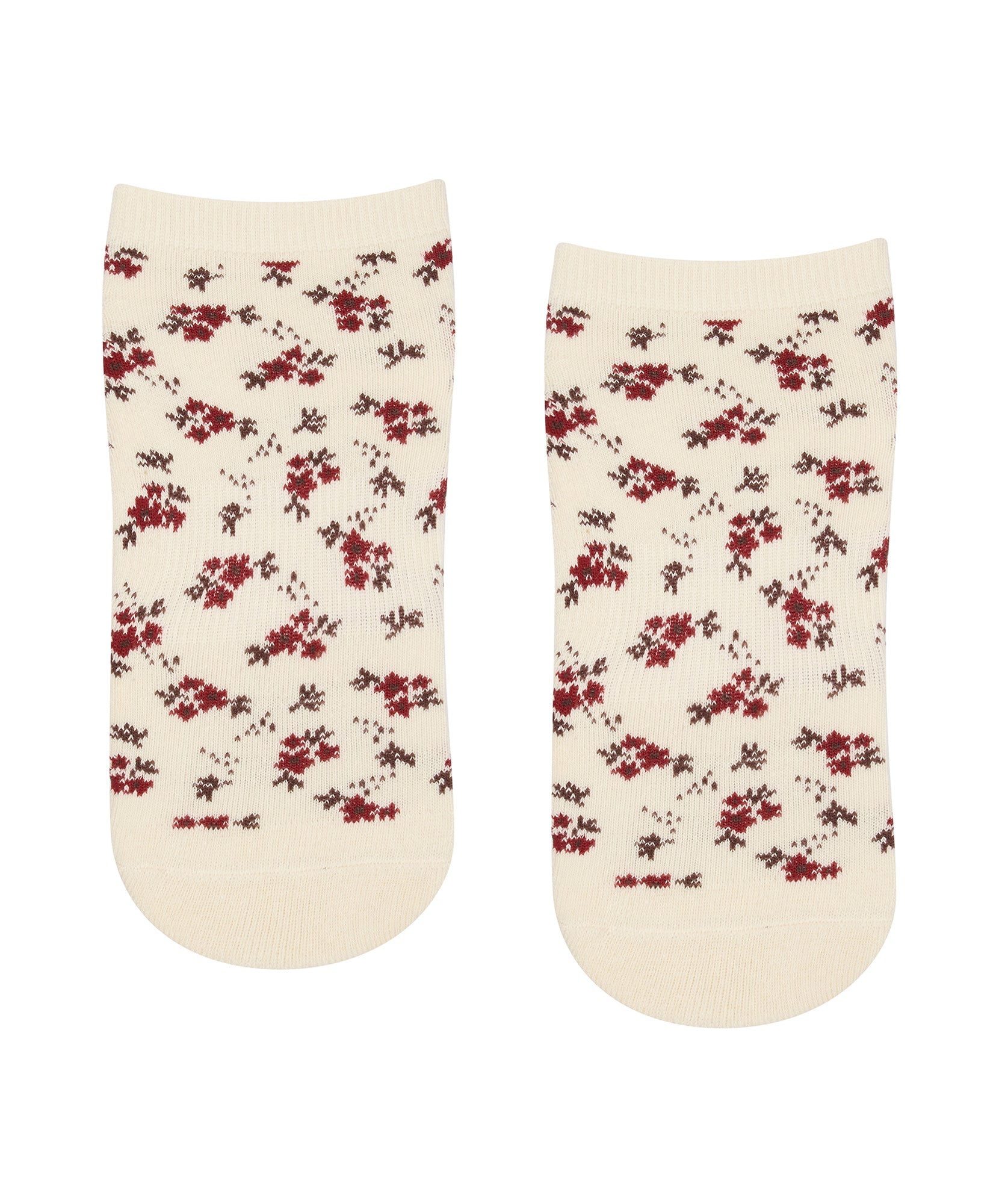 Classic Low Rise Grip Socks - Ditsy Floral.