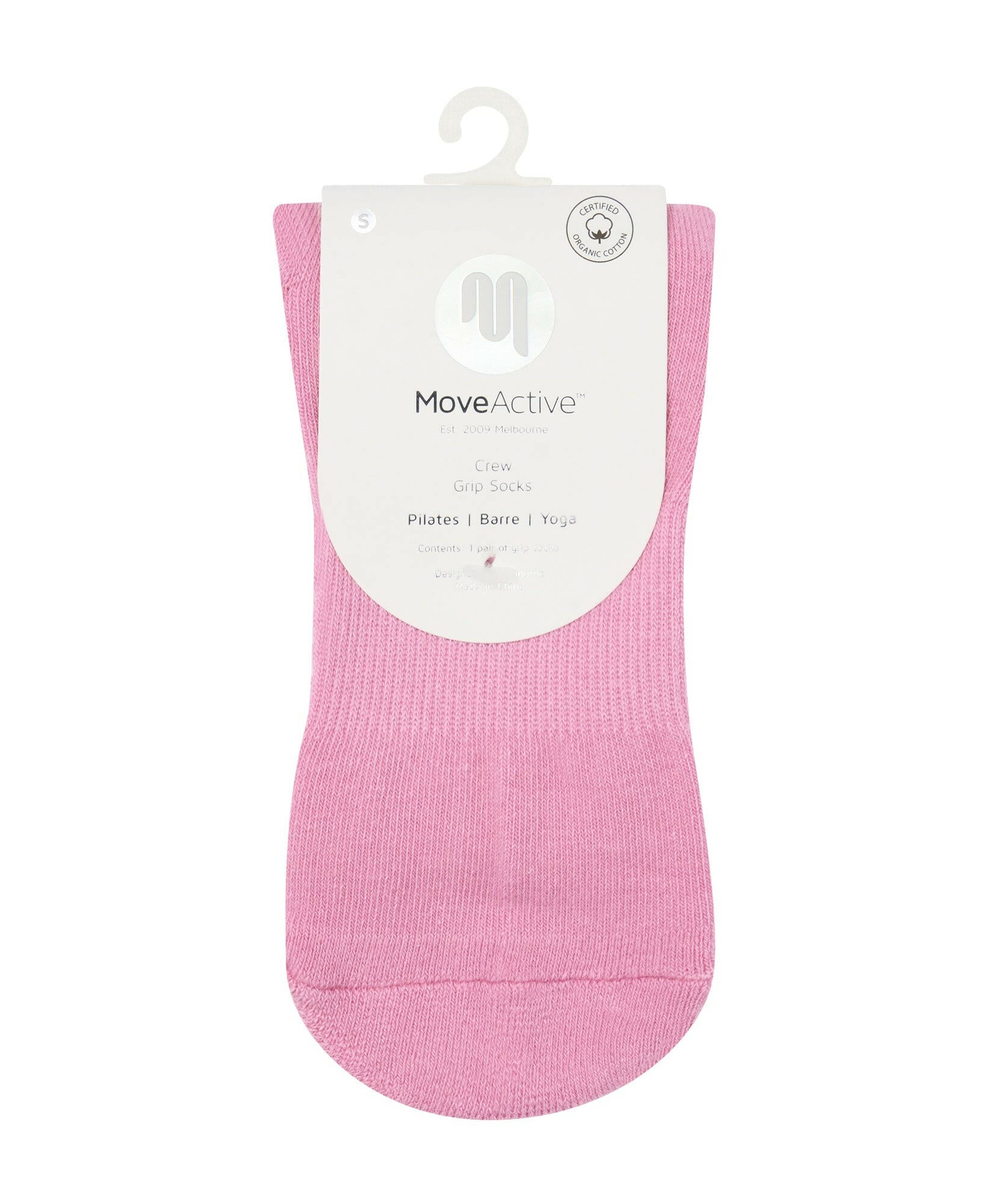 Crew Non Slip Grip Socks - Pink Gelato