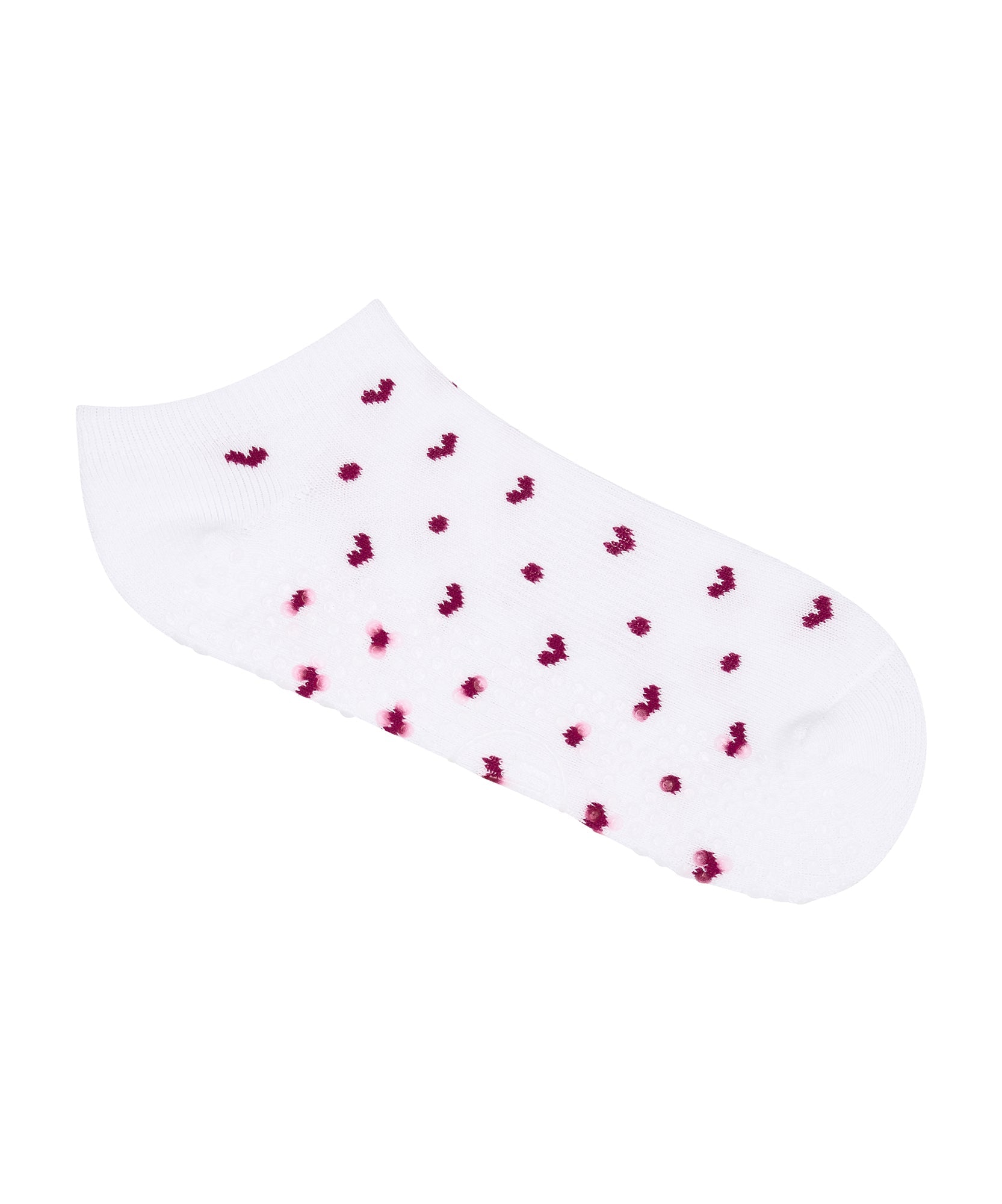 Classic Low Rise Grip Socks - Speckled White