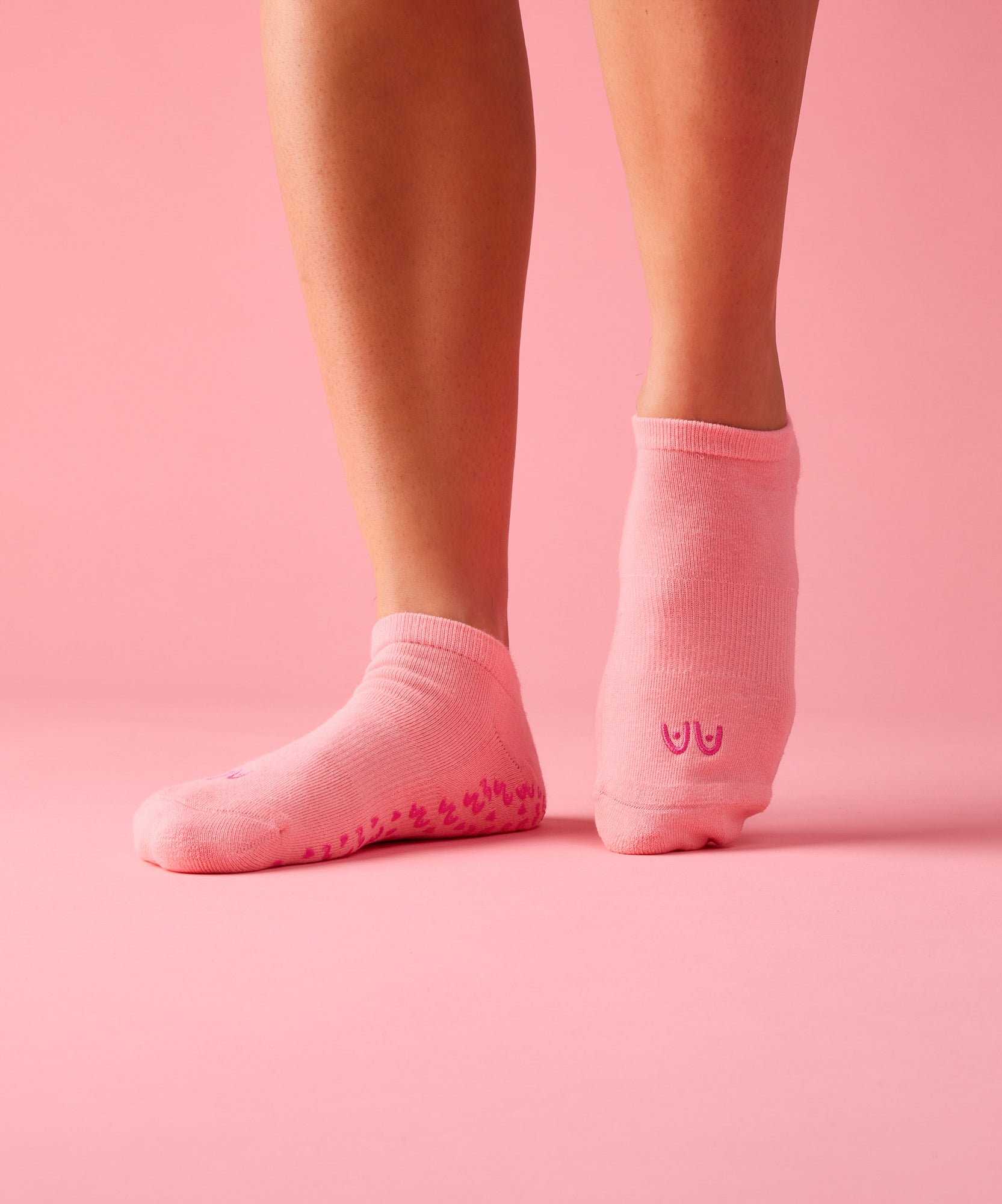 Classic Low Rise Grip Socks - Power in Pairs Pink