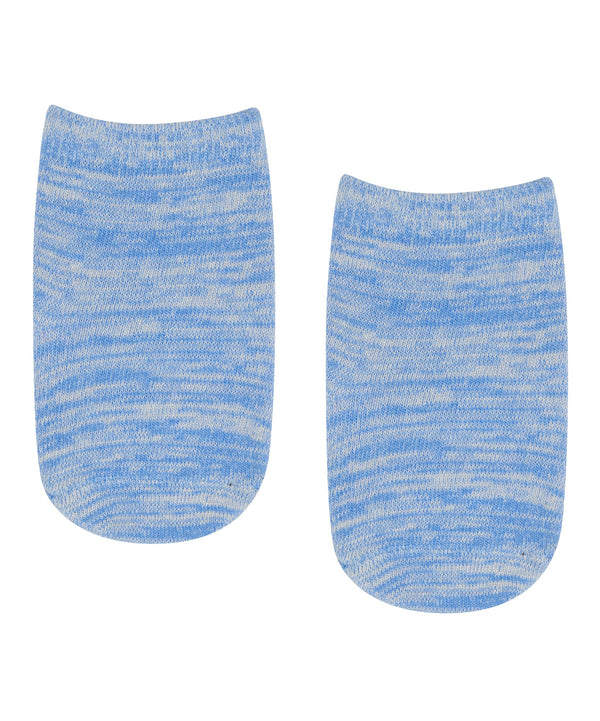 Baby Non Slip Grip Socks - Blue Heather