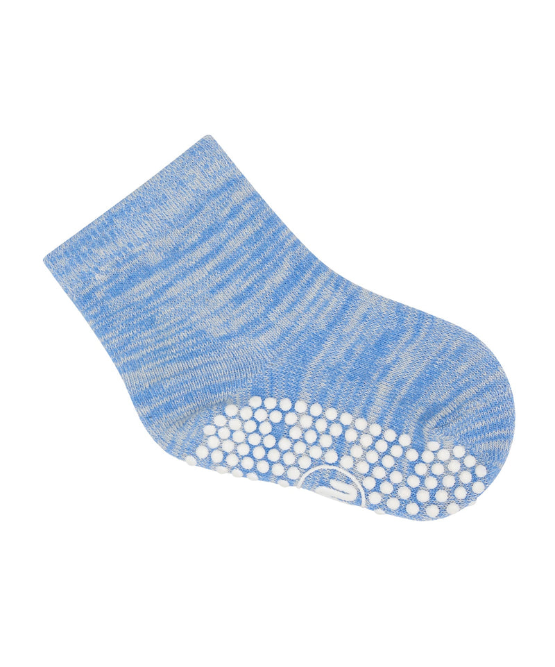 Baby Non Slip Grip Socks - Blue Heather