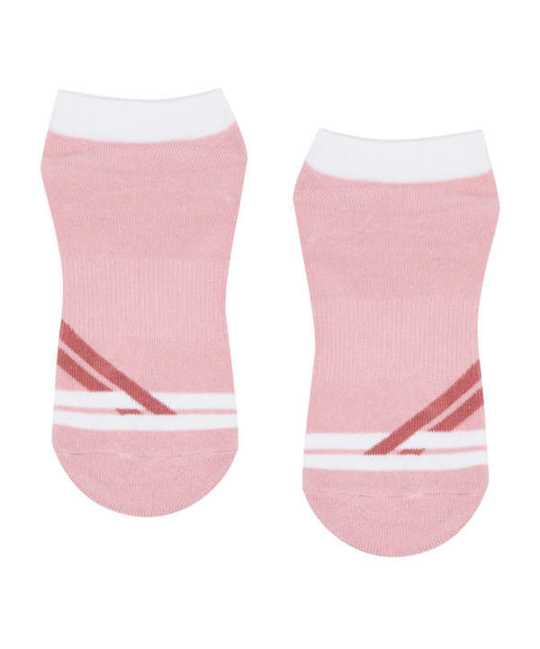 Classic Low Rise Grip Socks - Preppy Volley Love for Women's Athletic Wear 