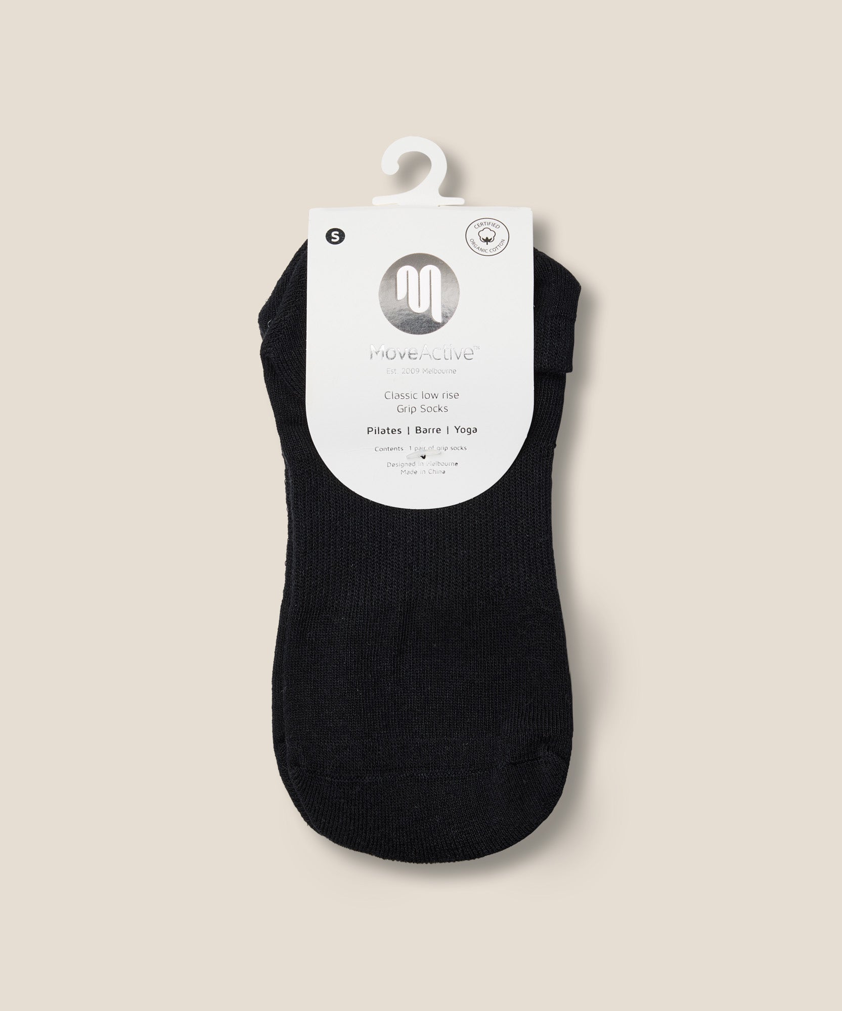 Low Rise Grip Socks - Black