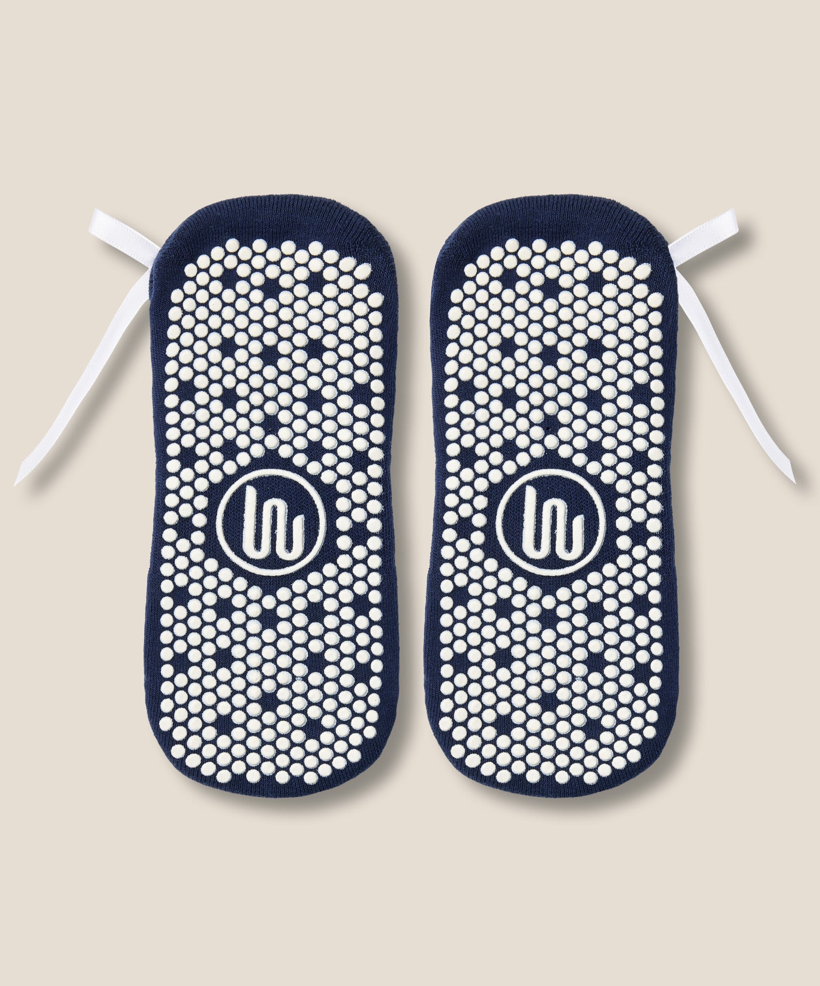 Low Rise Grip Socks - Sweet Bow Navy