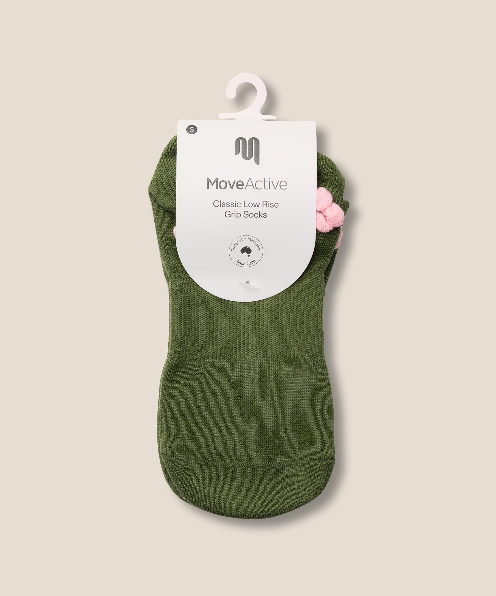 Low Rise Grip Socks - Ruffle Pine