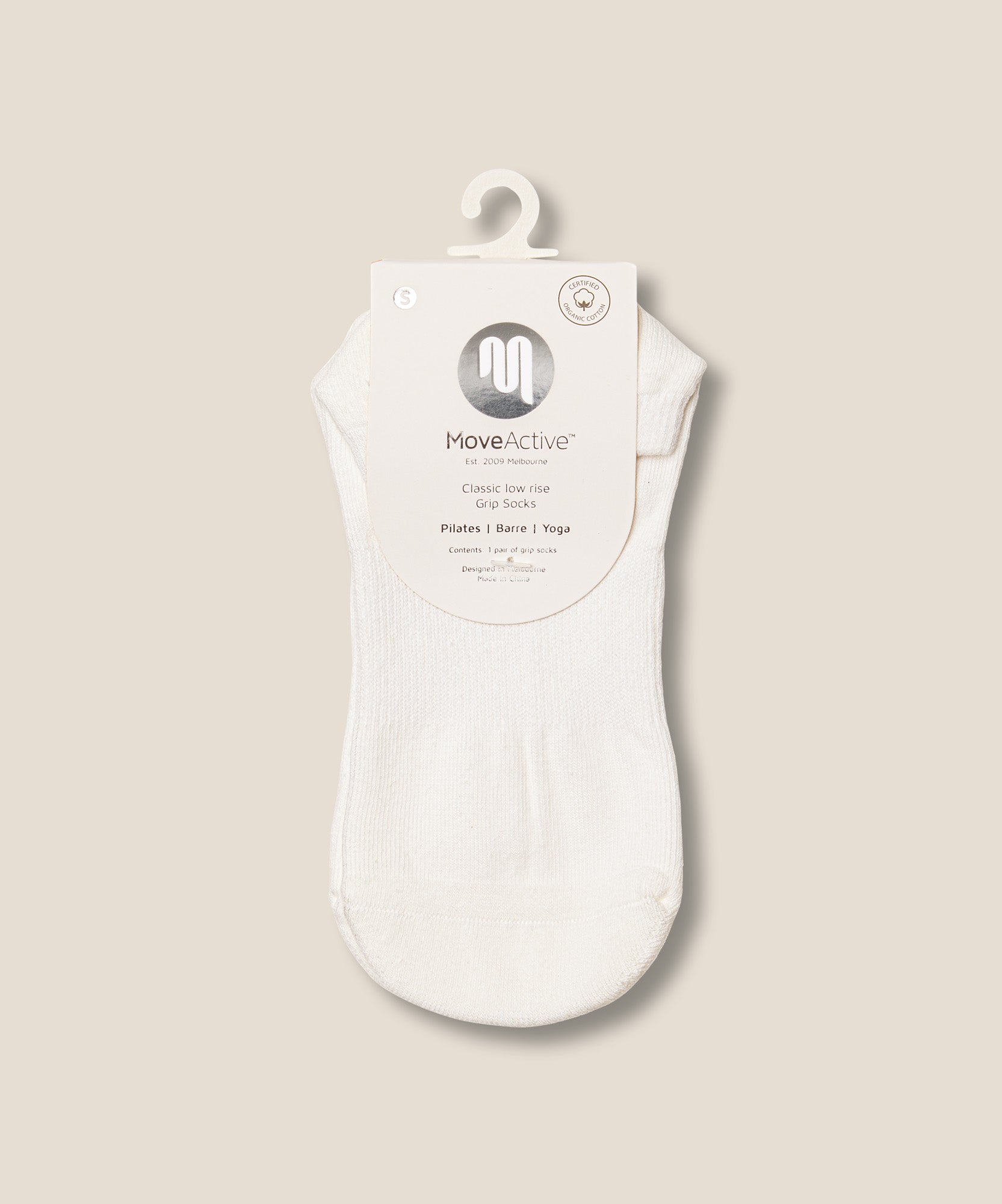Low Rise Grip Socks - Ivory