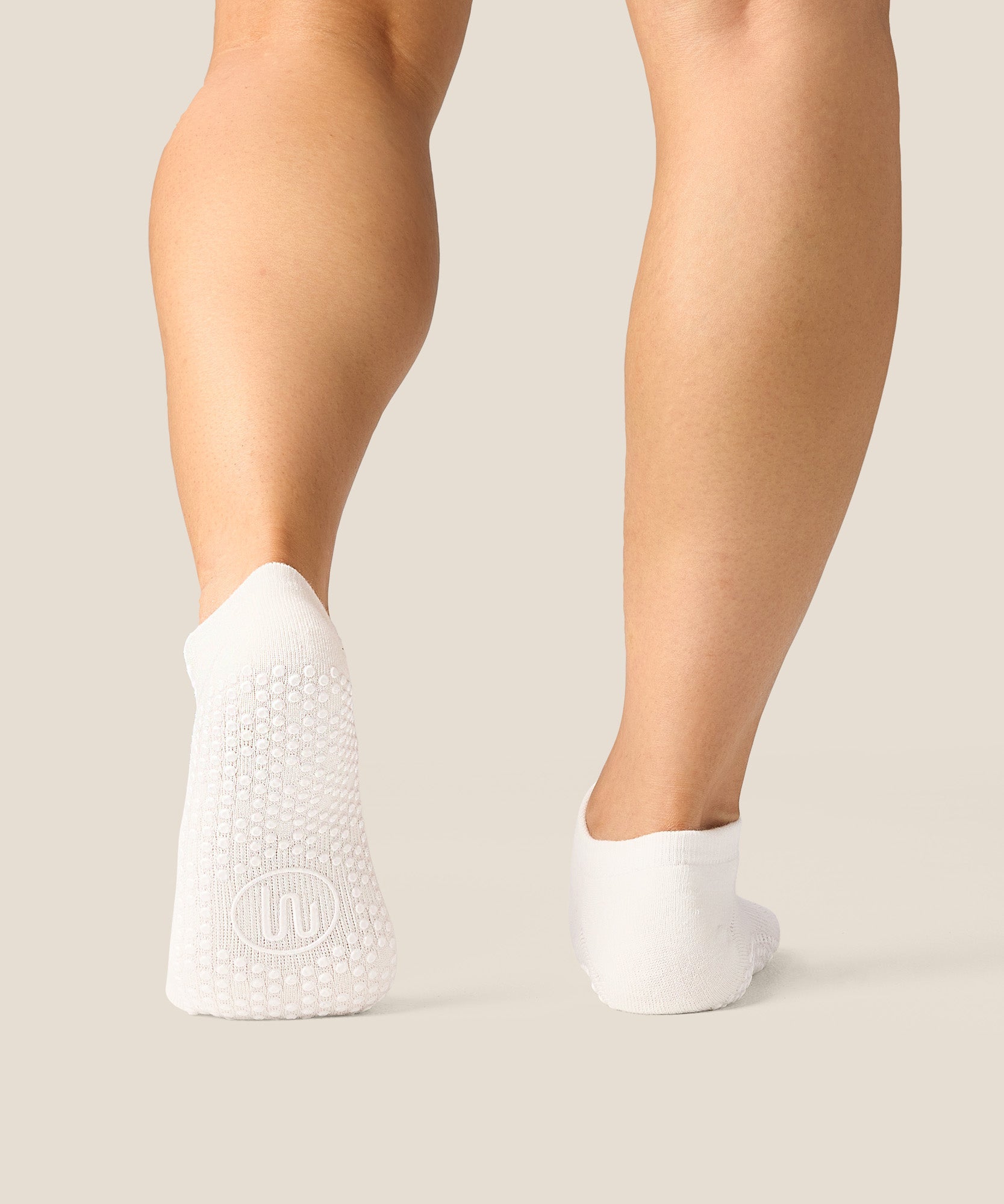 Low Rise Grip Socks - Ivory