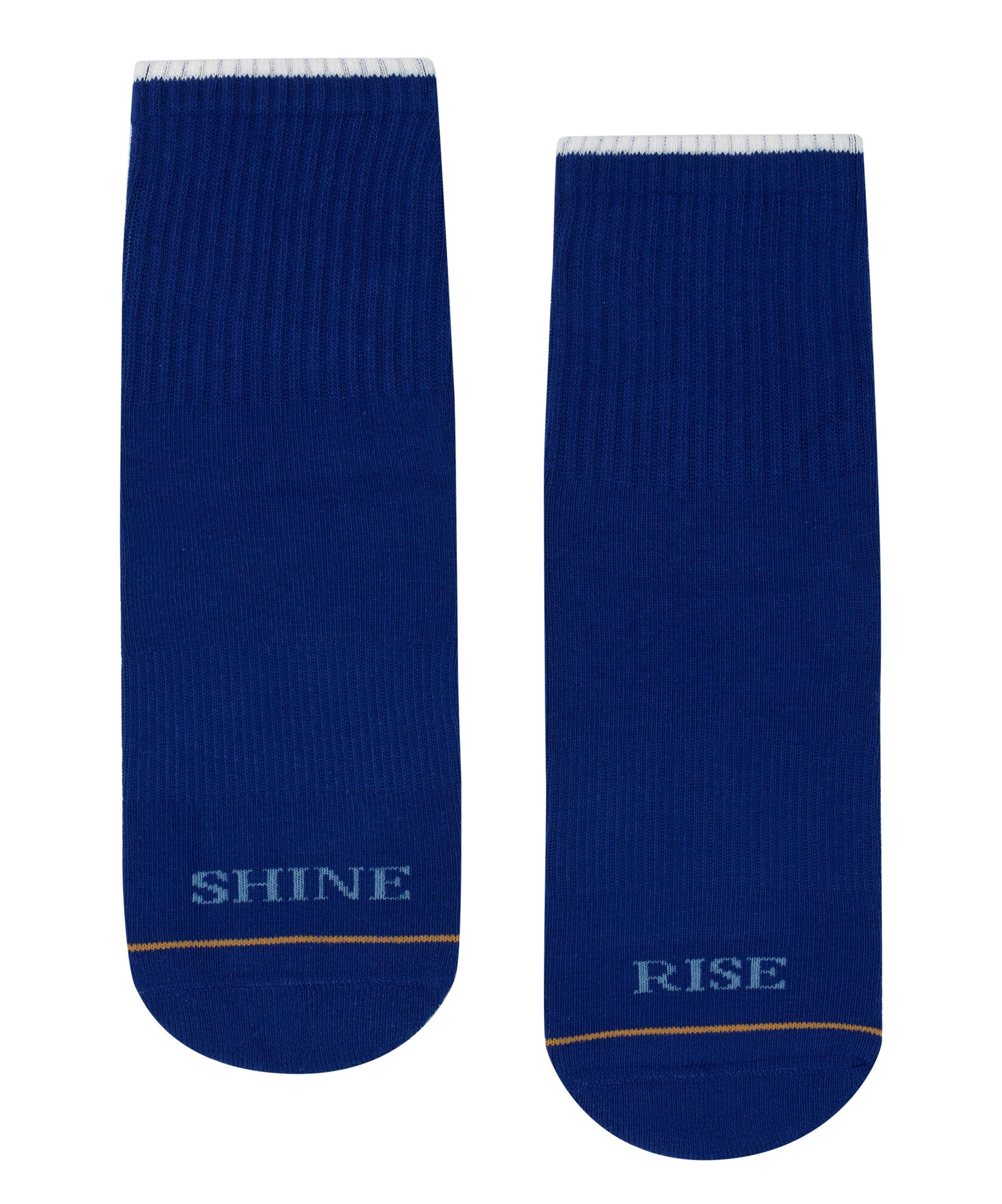 Crew Non Slip Grip Socks - Cobalt Rise & Shine.