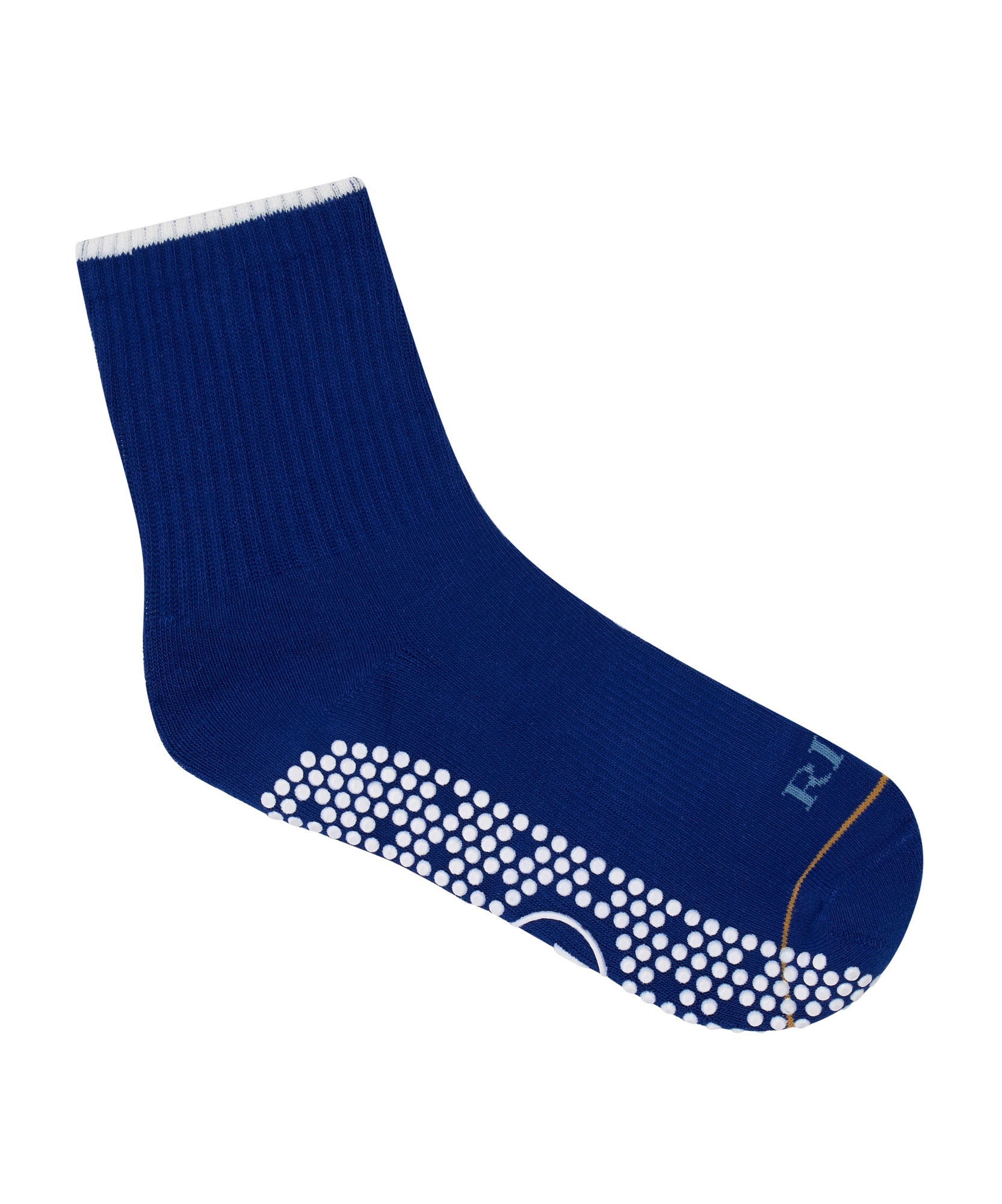 Crew Non Slip Grip Socks - Cobalt Rise & Shine.