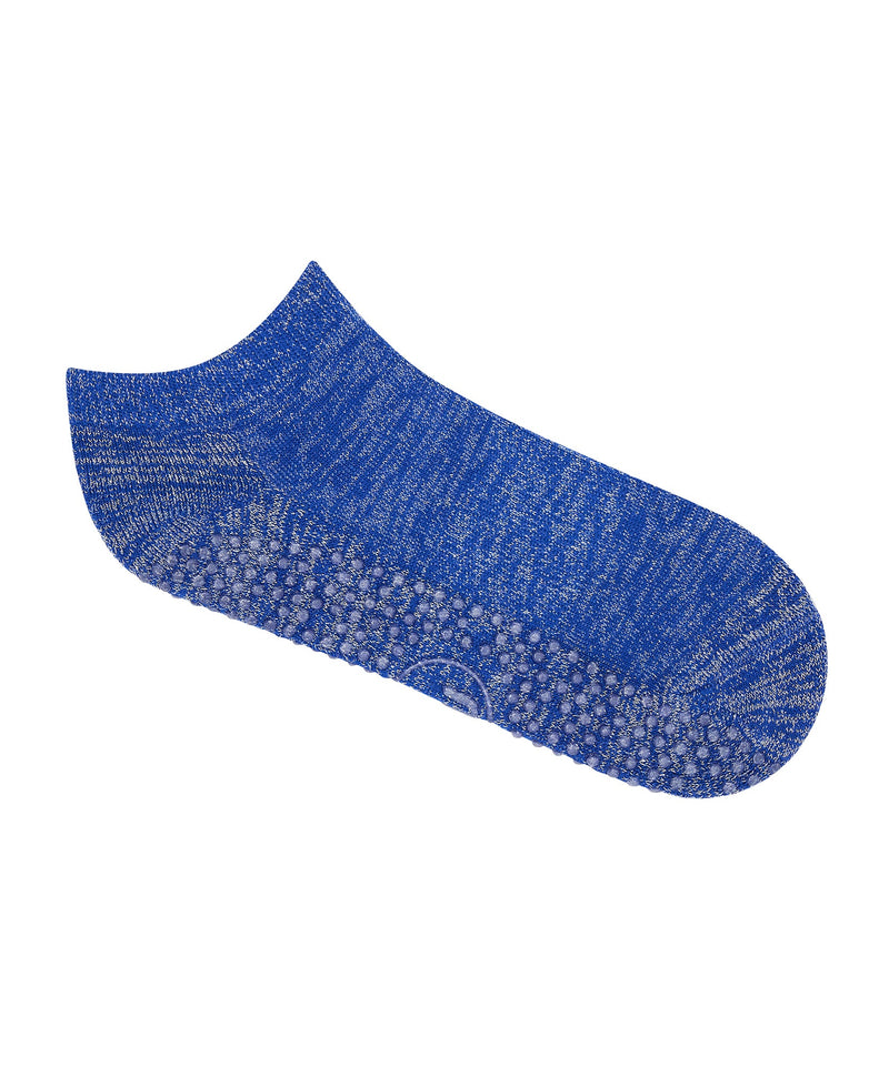 Classic Low Rise Grip Socks - Cobalt Sparkle