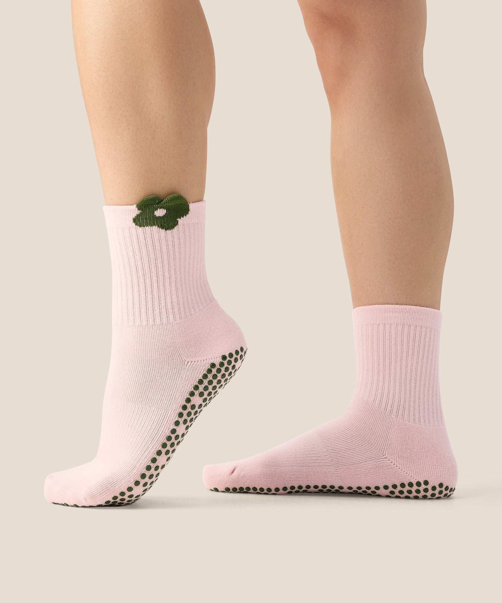 Crew Grip Socks - Flower Patch Blush