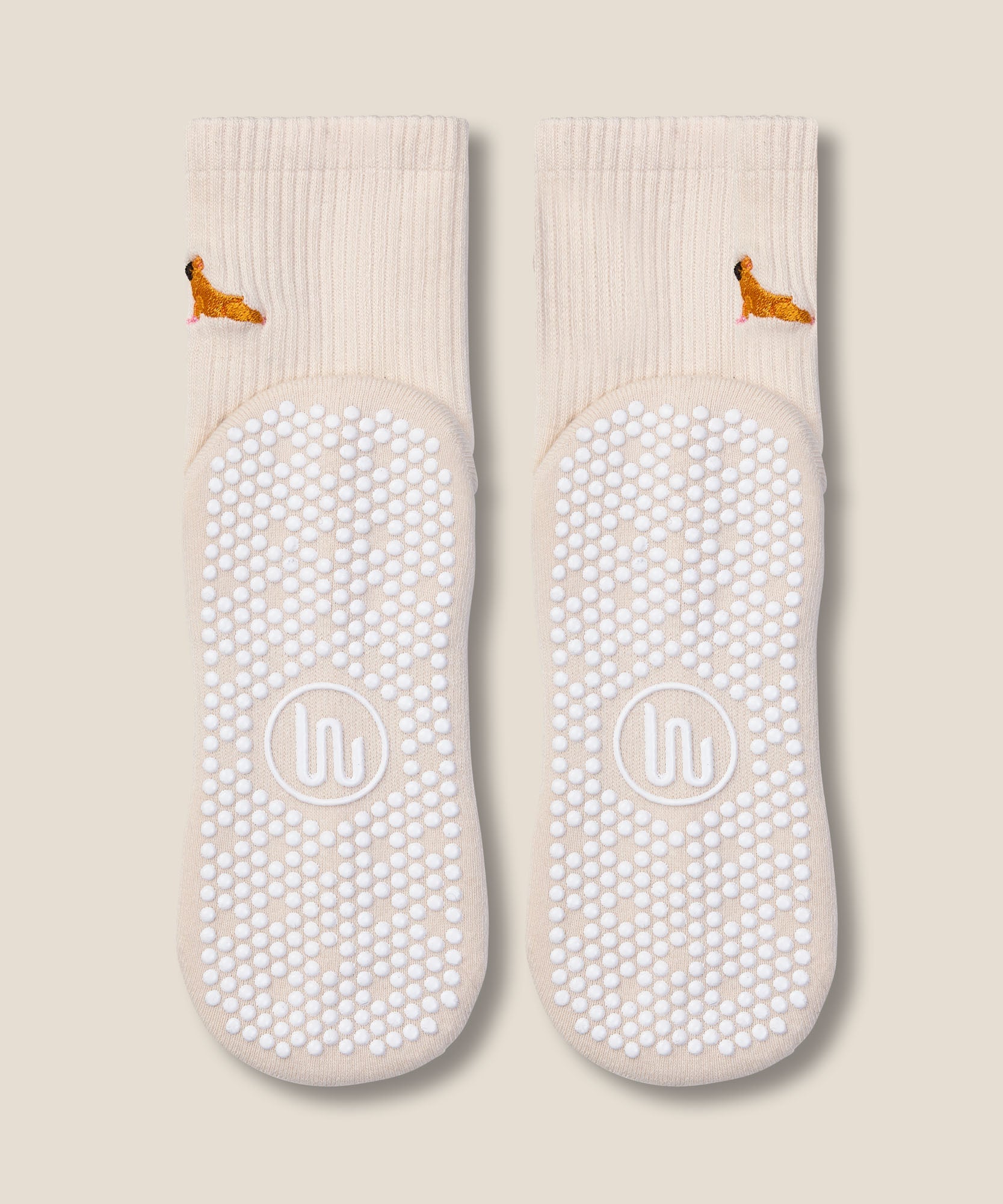 Crew Grip Socks - Pug Oat