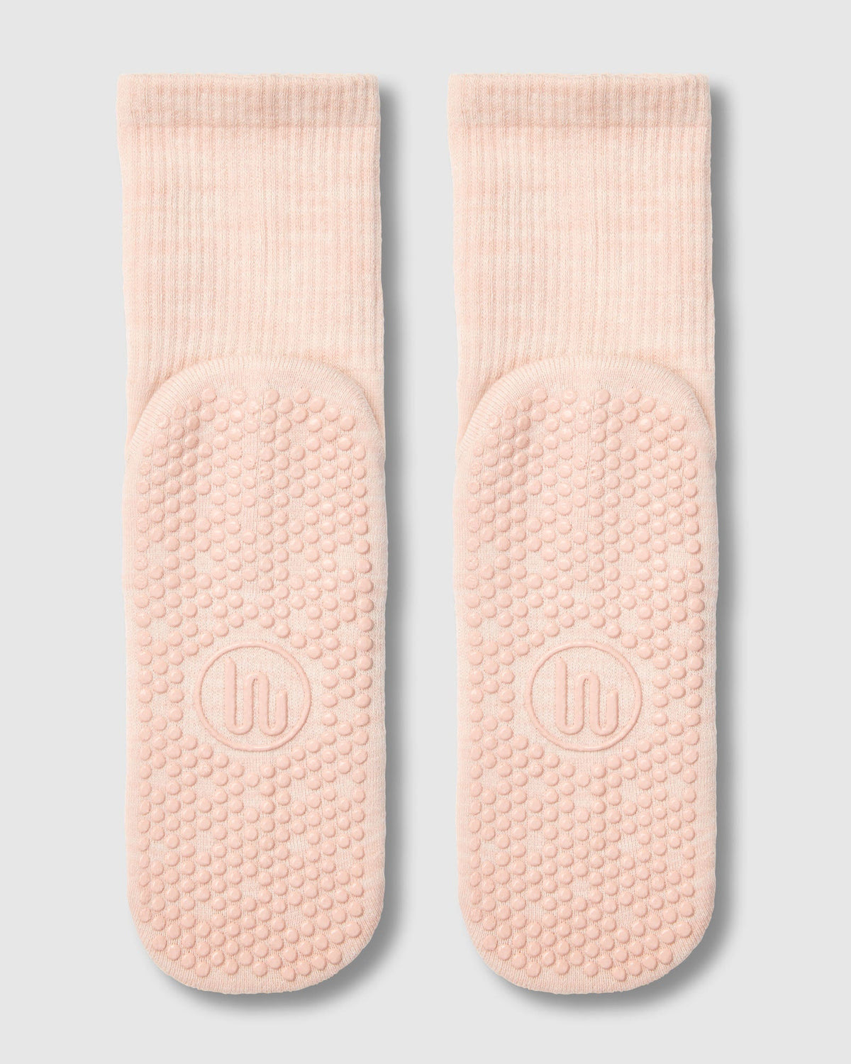 Crew Grip Socks - Soft Pink Marle