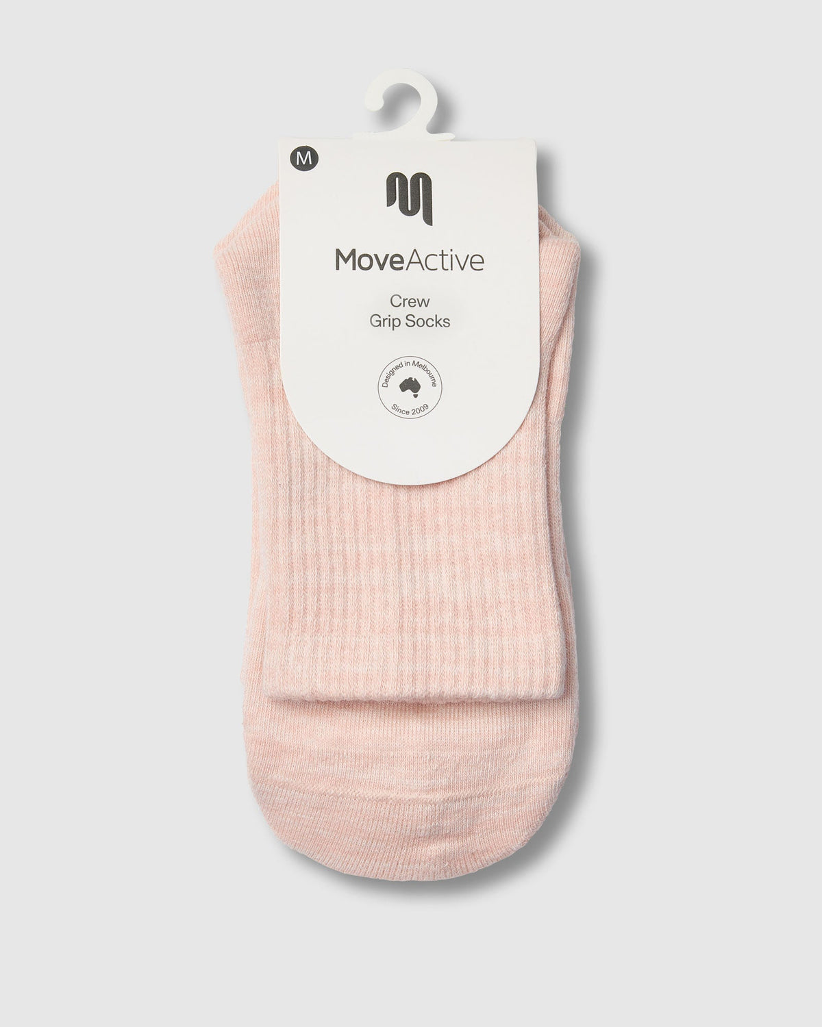 Crew Grip Socks - Soft Pink Marle