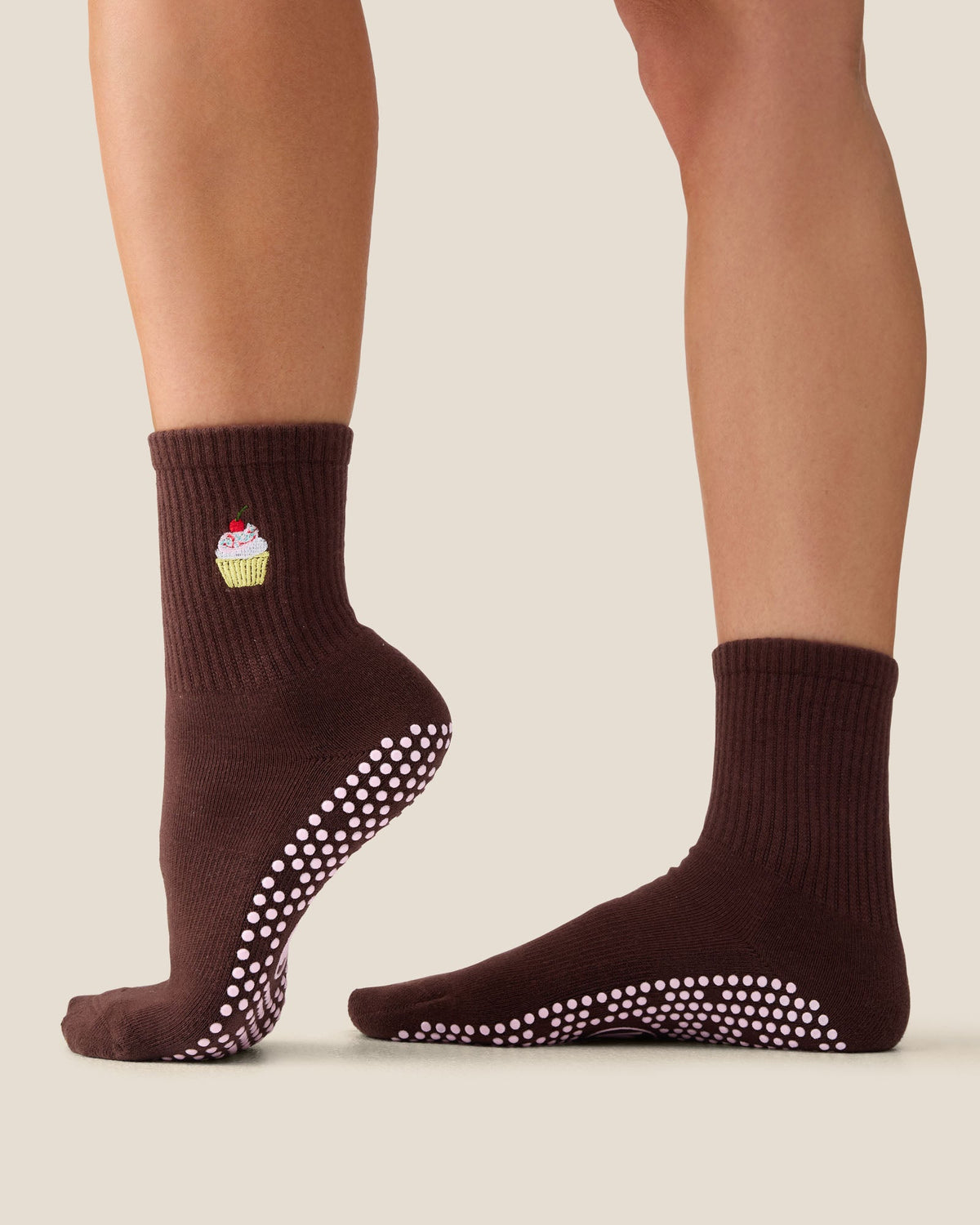 Crew Grip Socks - Cupcake Espresso