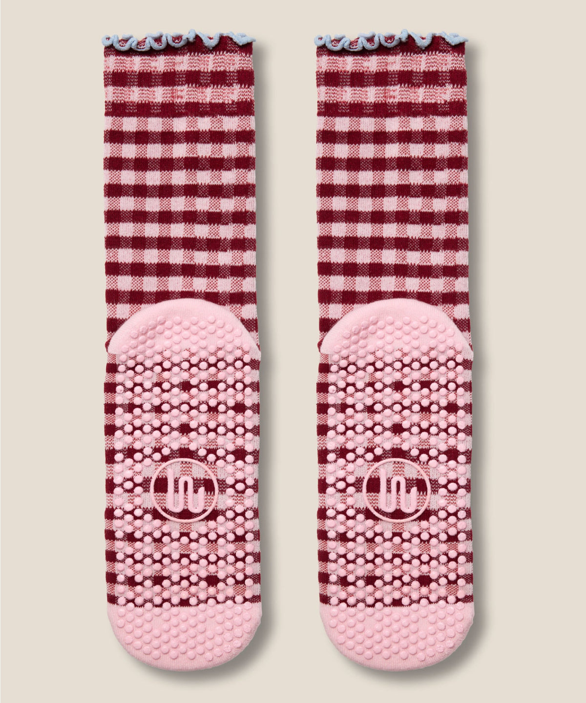 Crew Grip Socks - Picnic Check Red