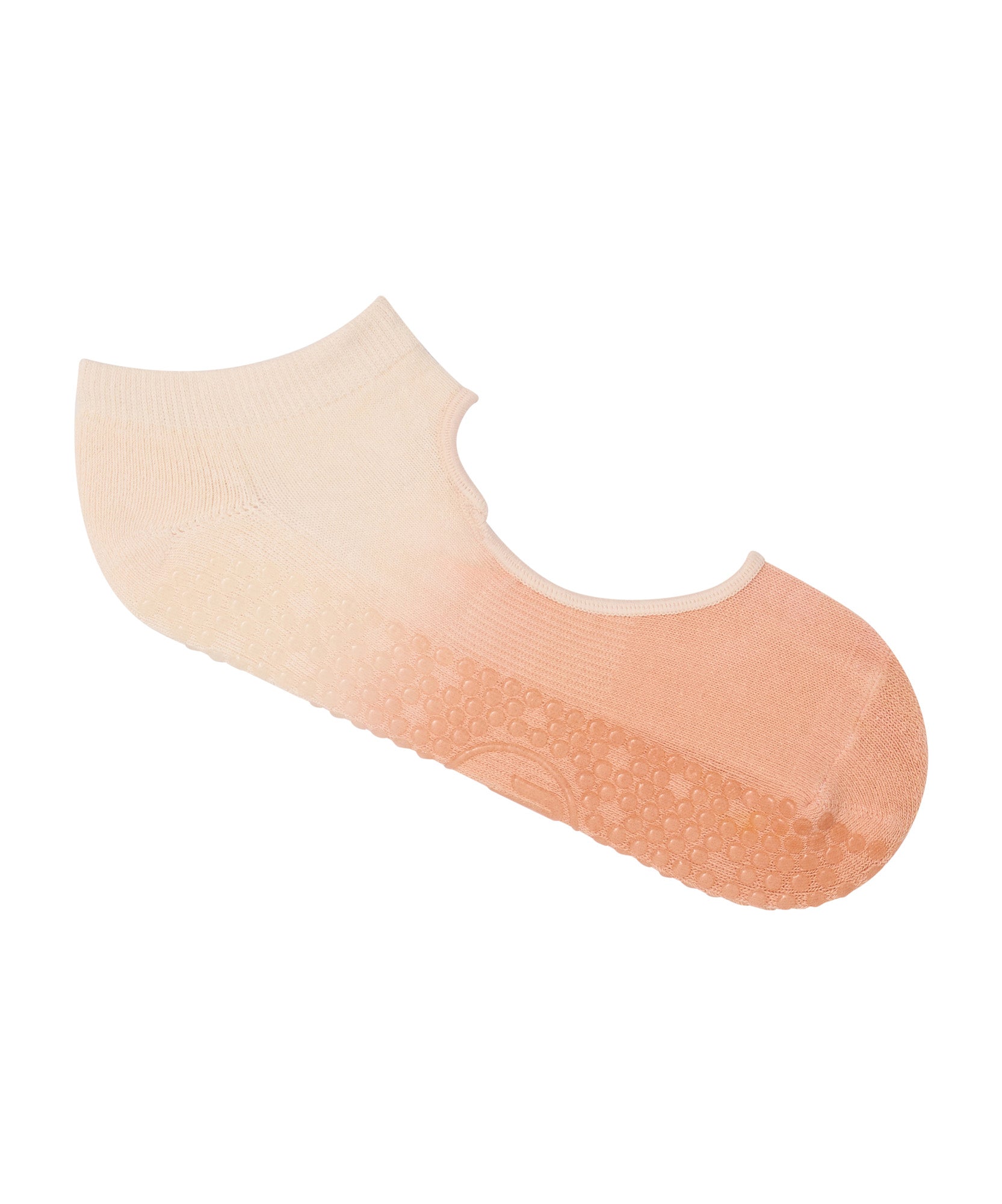 Slide On Non Slip Grip Socks - Fade Coral.