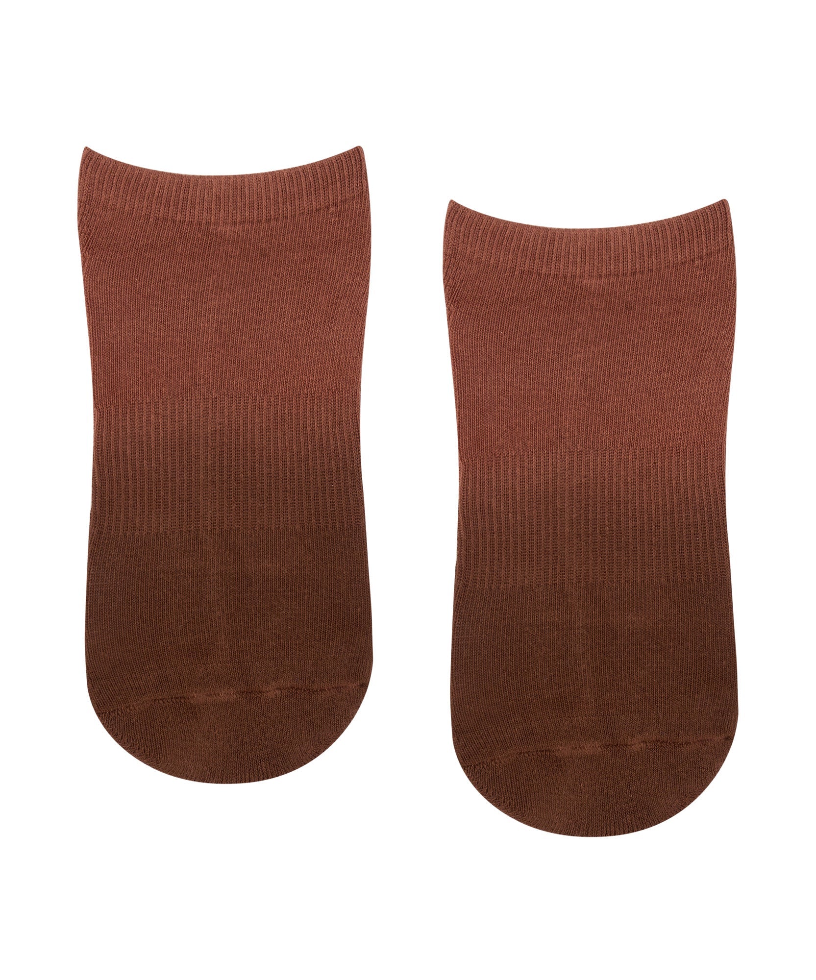 Classic Low Rise Grip Socks - Fade Red Earth.