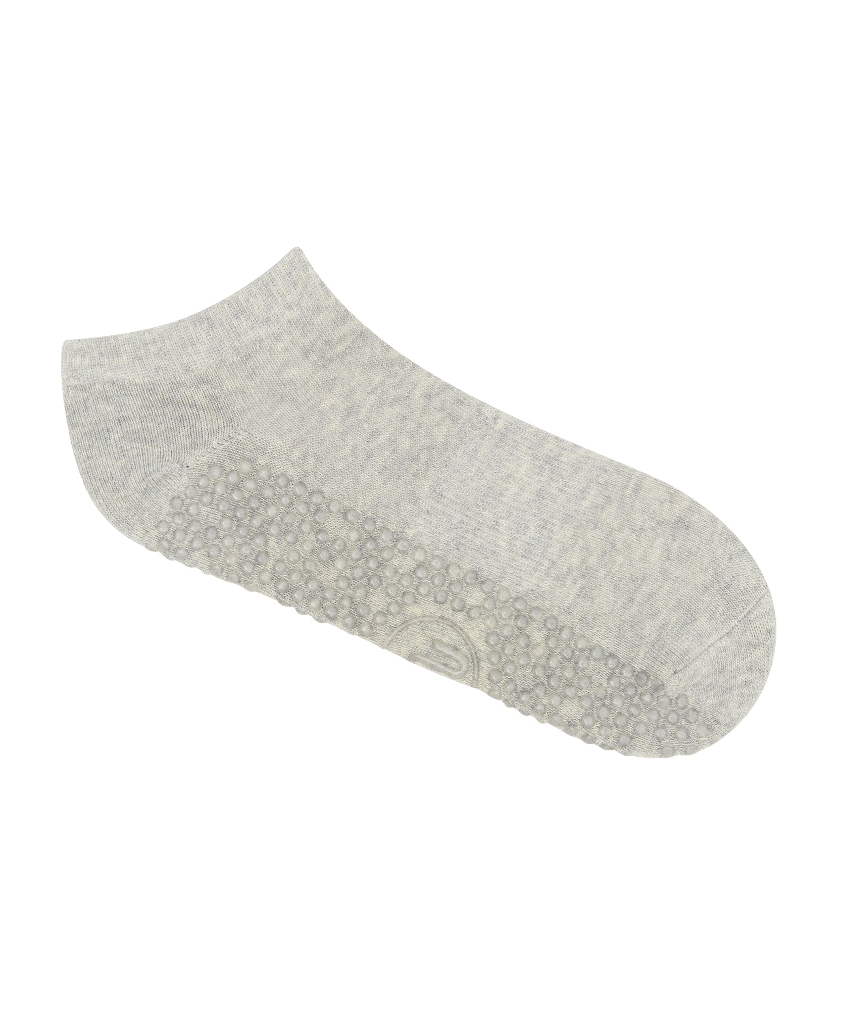 Classic Low Rise Grip Socks - Grey Marle