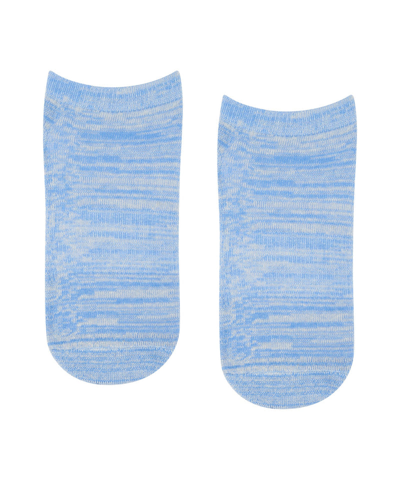 Classic Low Rise Grip Socks - Blue Heather
