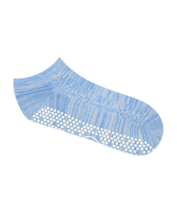 Classic Low Rise Grip Socks - Blue Heather