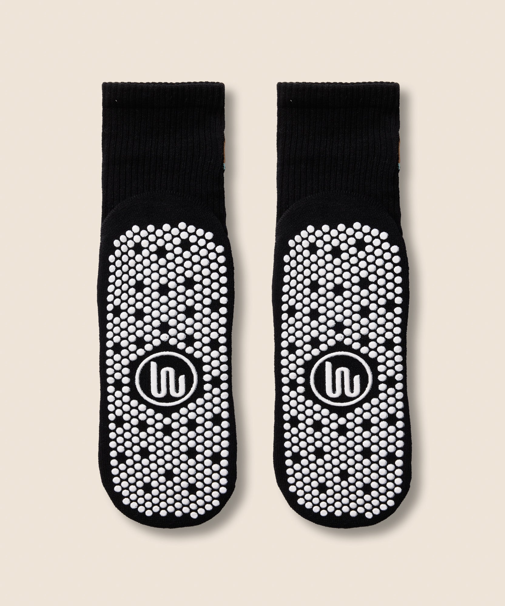Crew Non Slip Grip Socks - Pilates Pup
