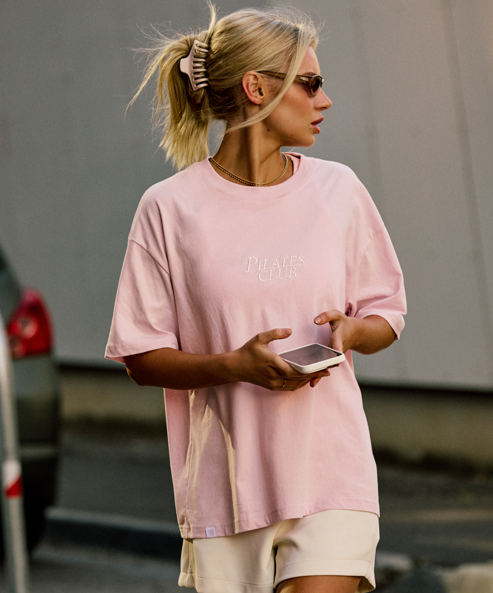 Pilates Club Tee - Cool Pink