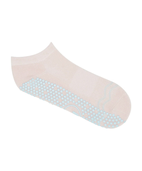 Comfortable and stylish low rise grip socks in Miami Deco design