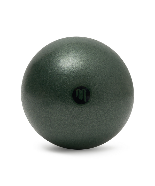 20-22cm Pilates ball in forest green, perfect for core workouts