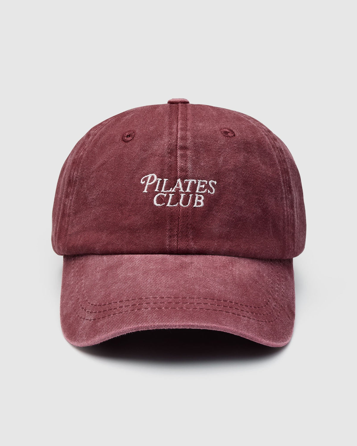 Embroidered Cap - Pilates Club Cabernet
