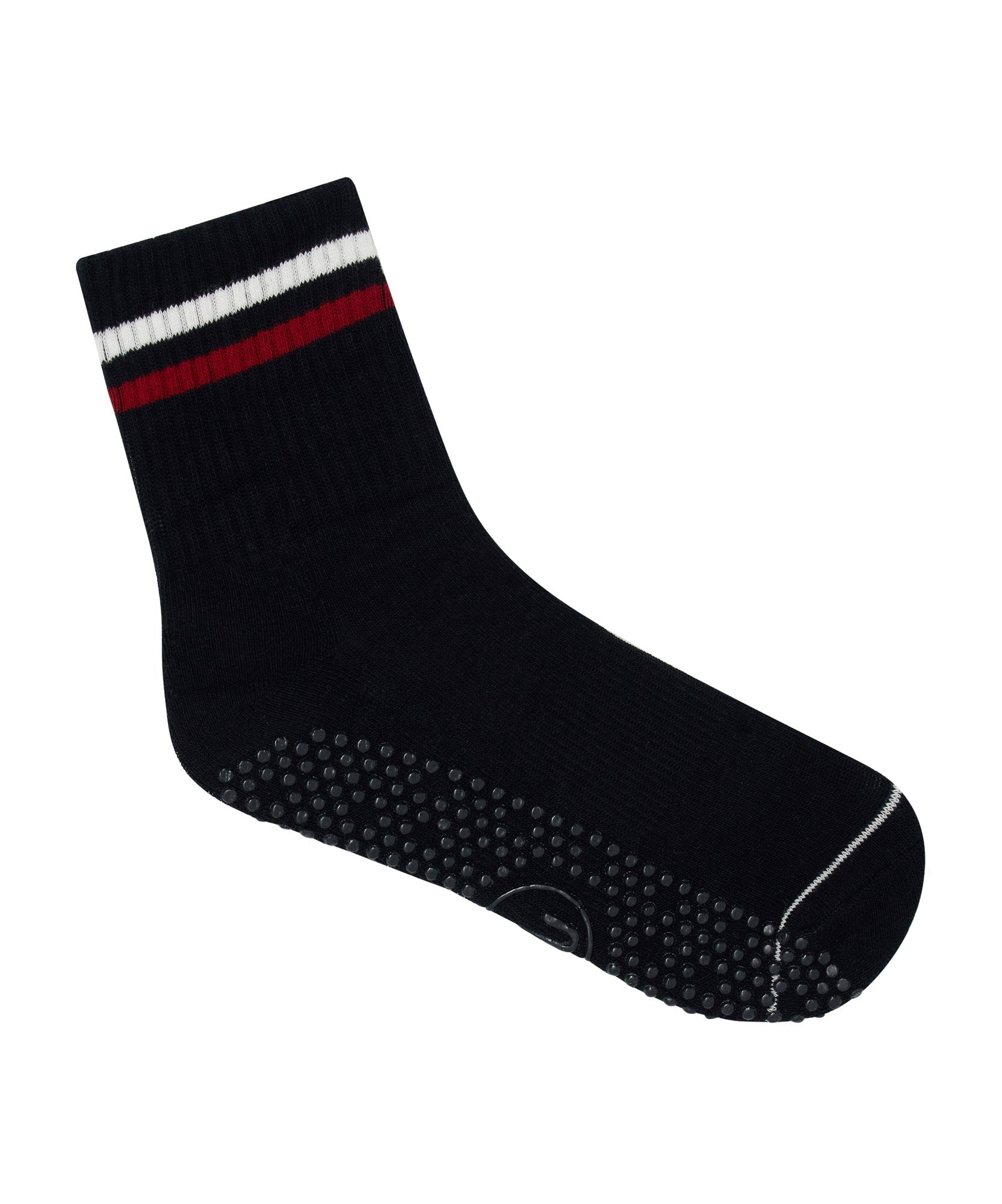 Crew Non Slip Grip Socks - Polo Stripe Navy.