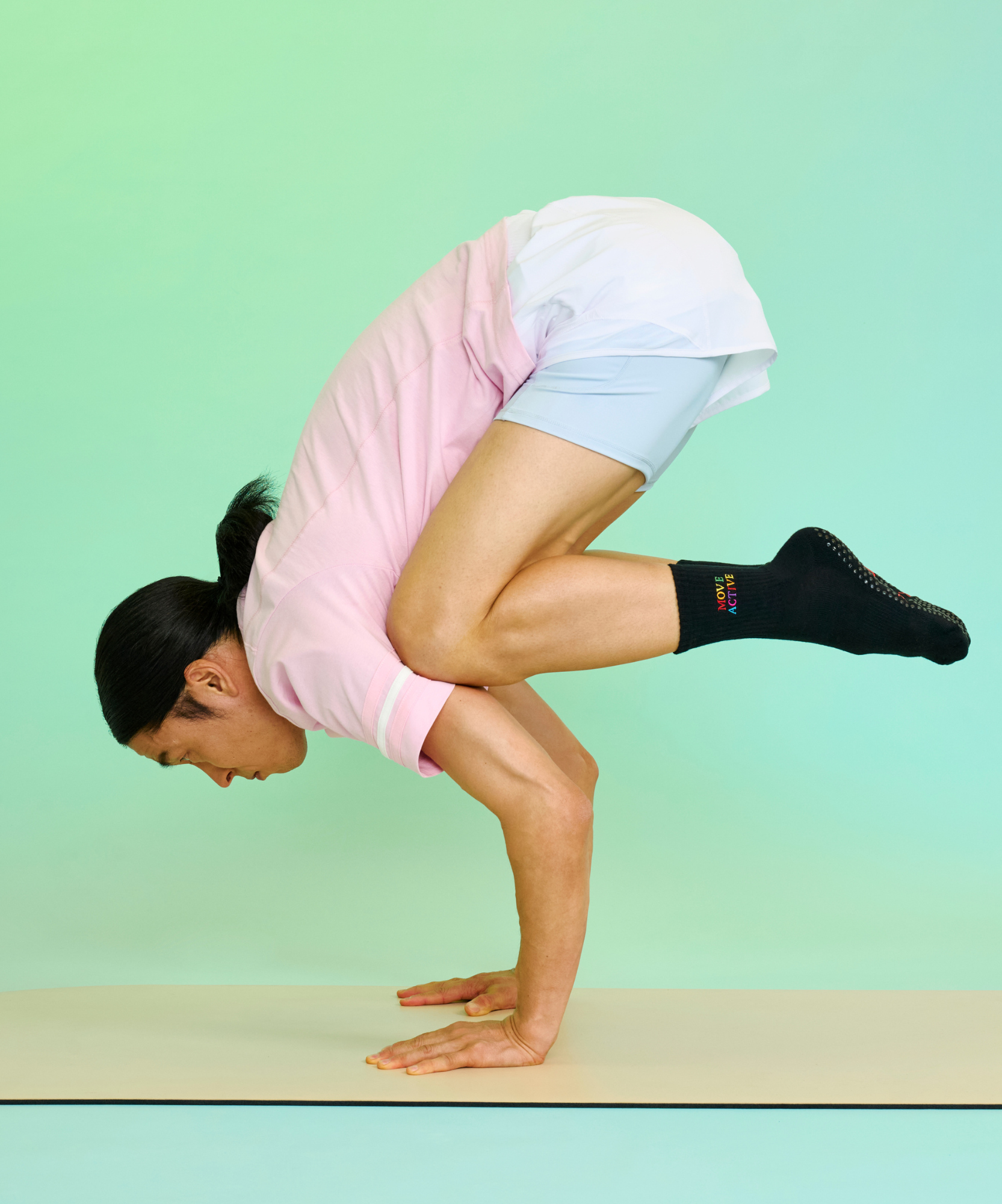 Crew Grip Socks - Signature Rainbow Black