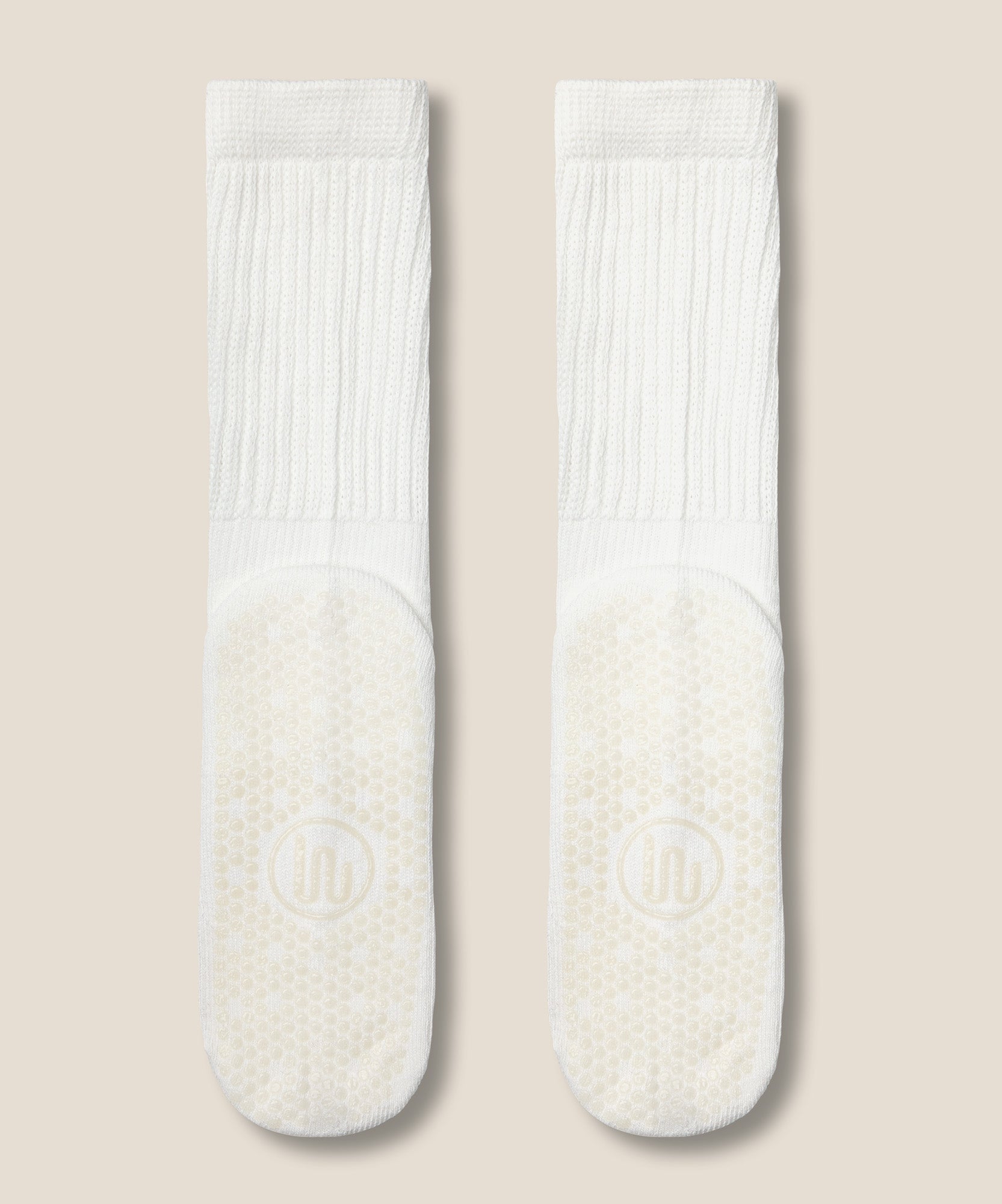 Scrunch Grip Socks - Ivory