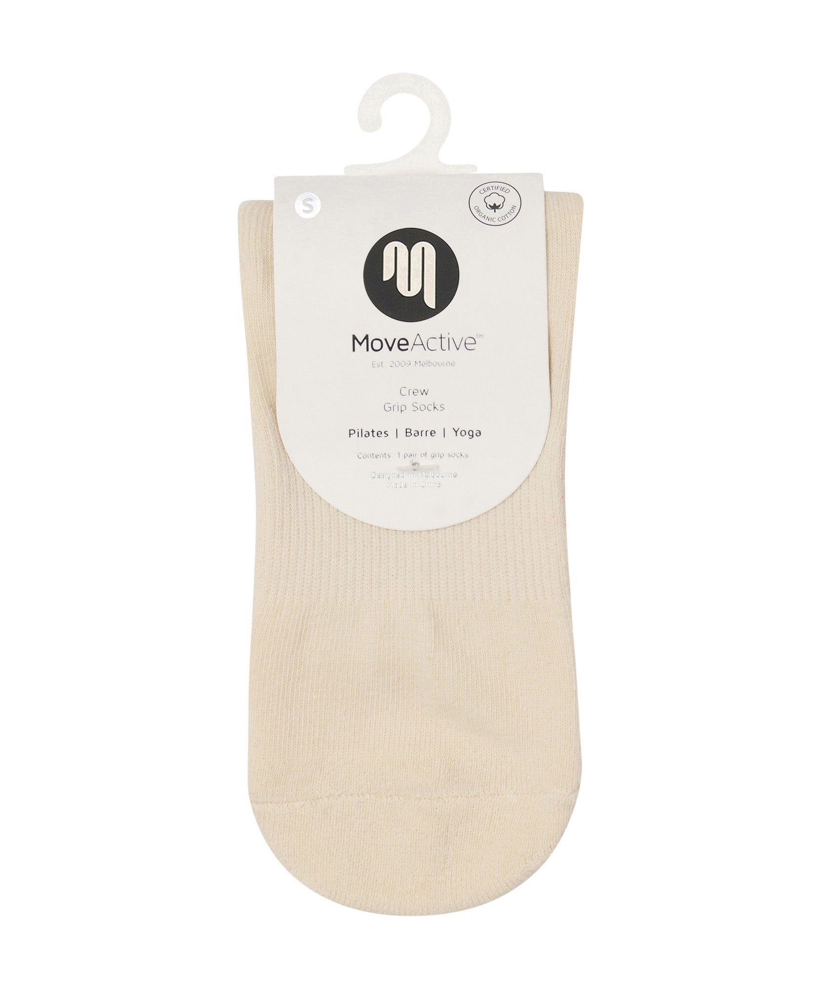 Crew Non Slip Grip Socks - Signature Vanilla