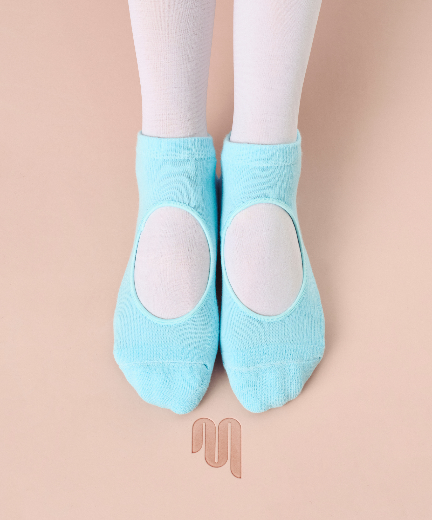 Slide On Grip Socks - Ice Blue
