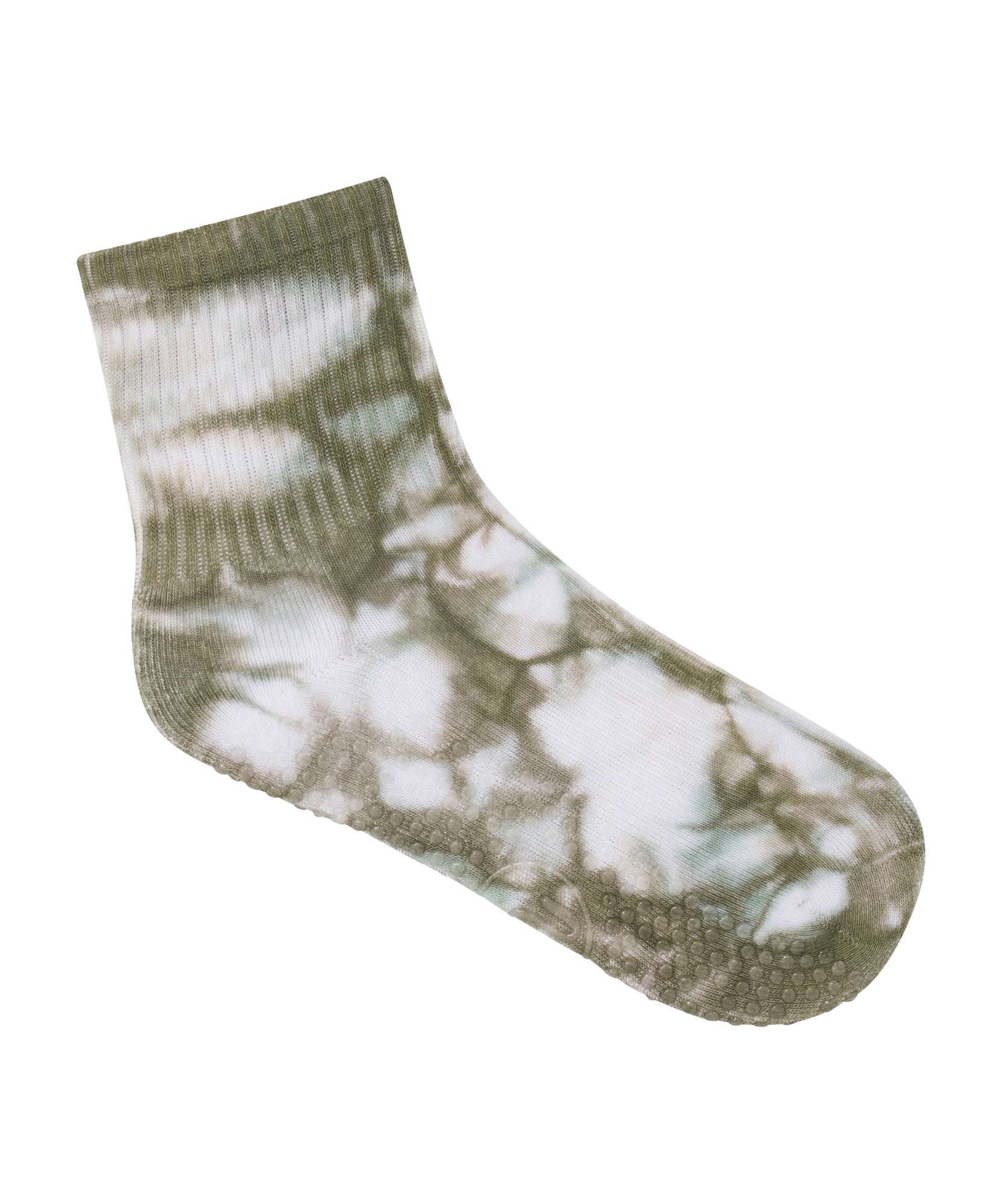 Crew Non Slip Grip Socks - Blue Gum Tie-Dye